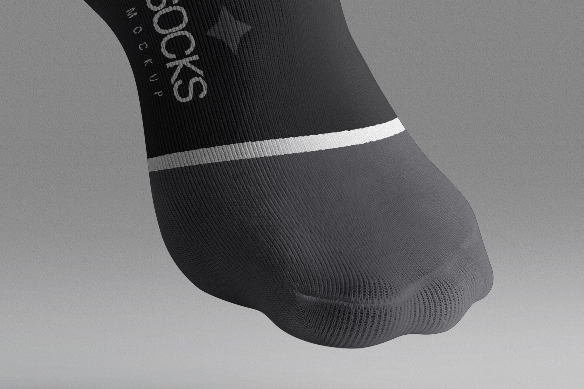 3D sock PSD mockup