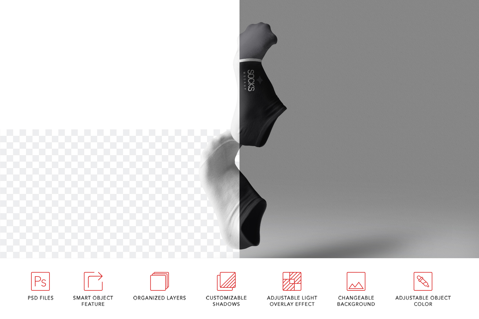 socks mockup