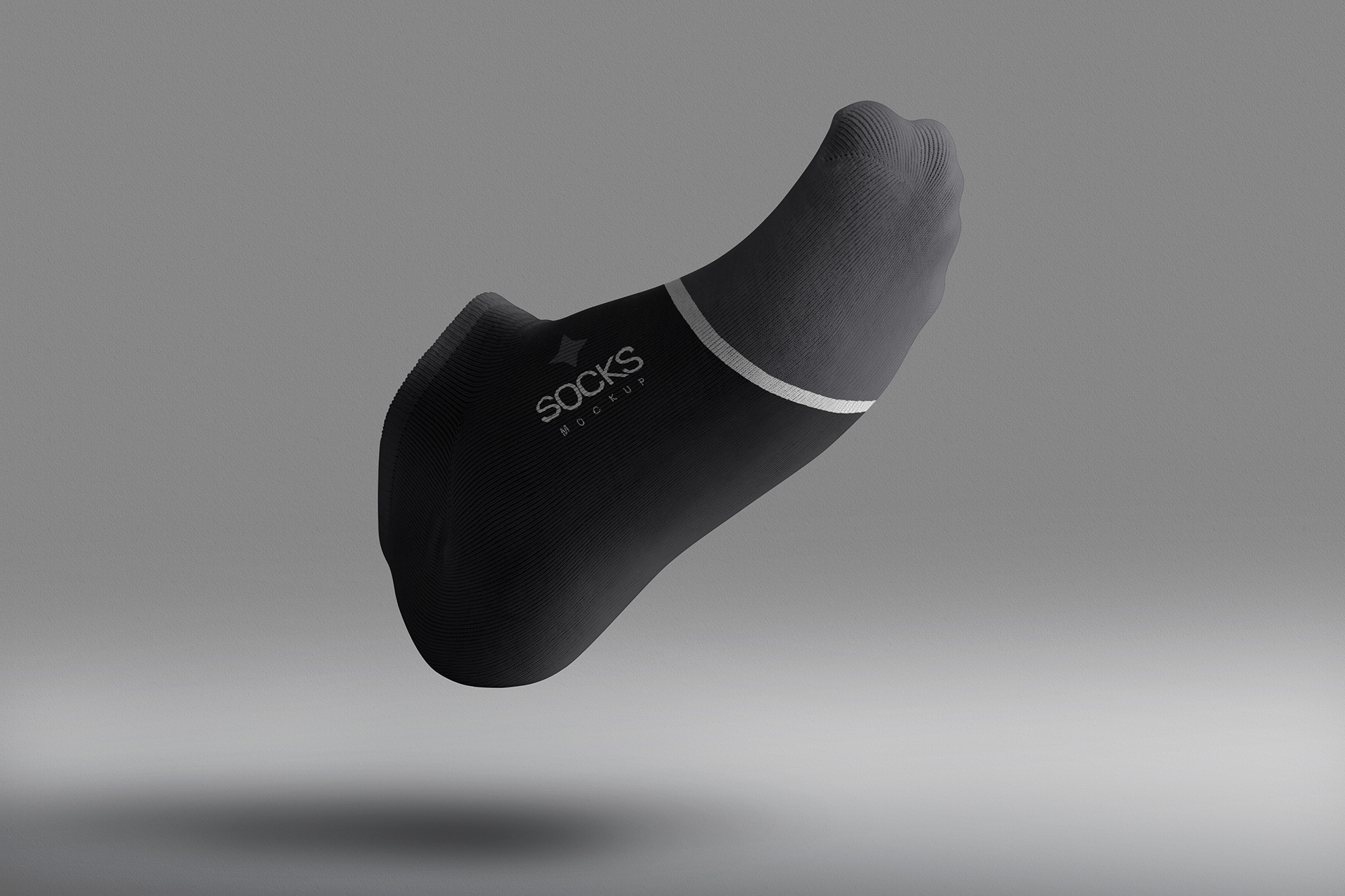 Bottom View Floating Socks Mockup