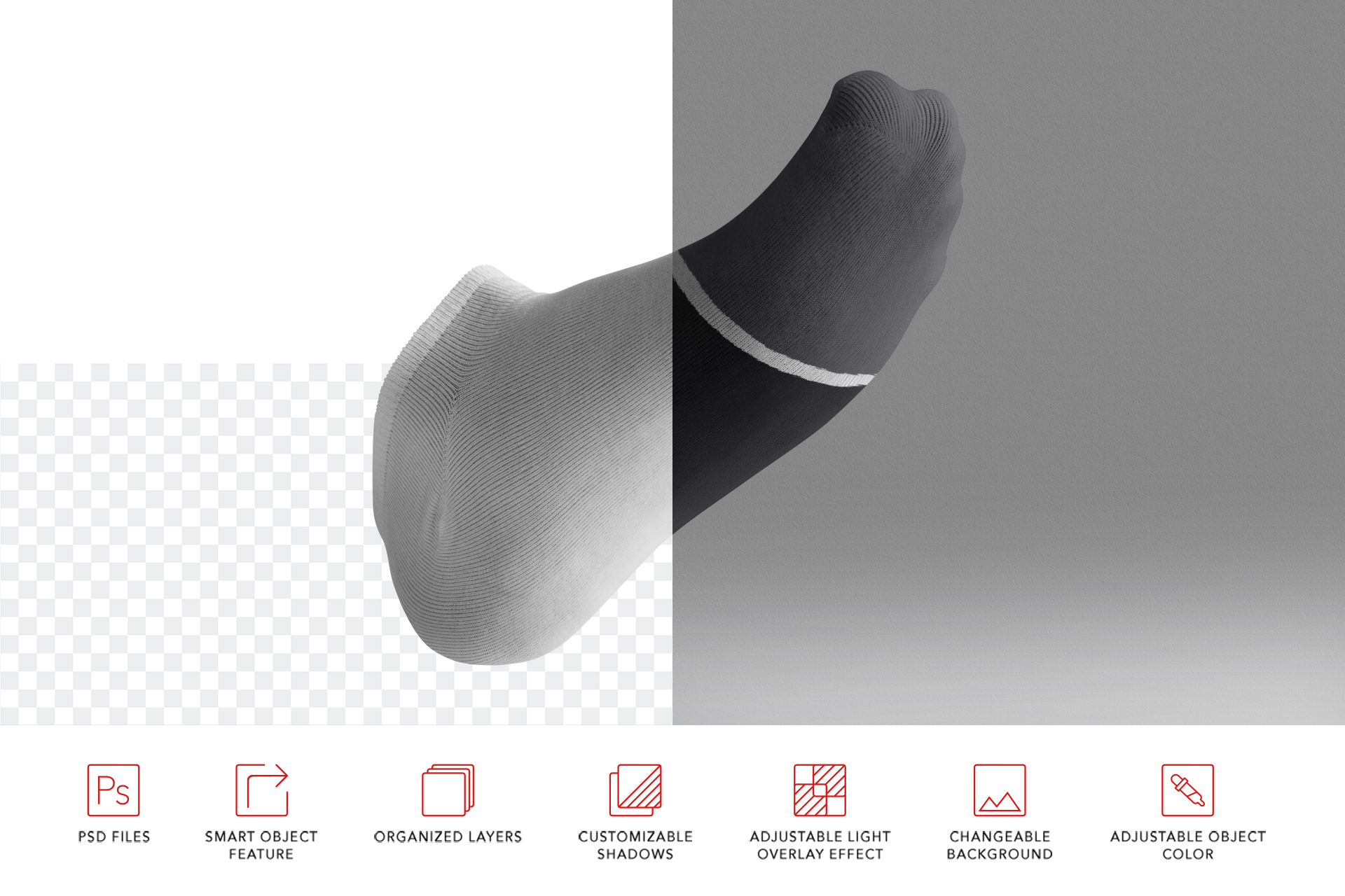 floating socks template