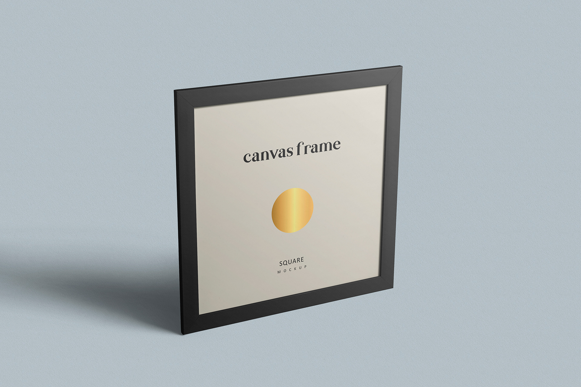 Perspective Canvas Frame Mockup Standing View