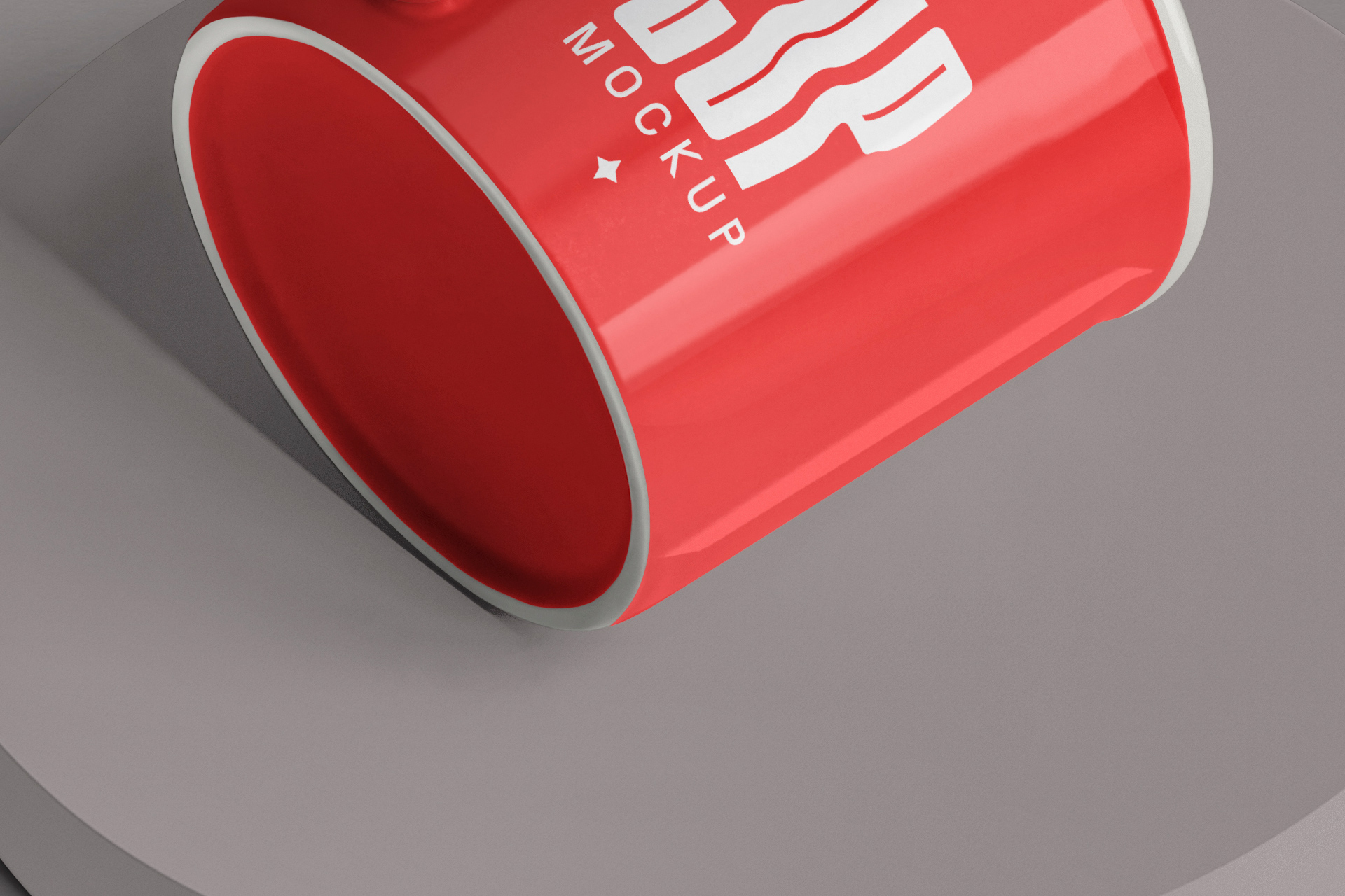 bottom view cup mockup