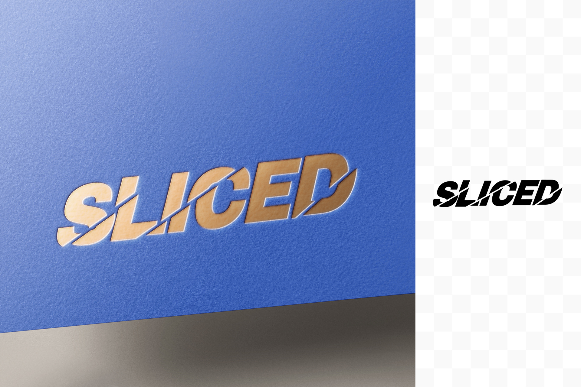 3D emboss effect mockup
