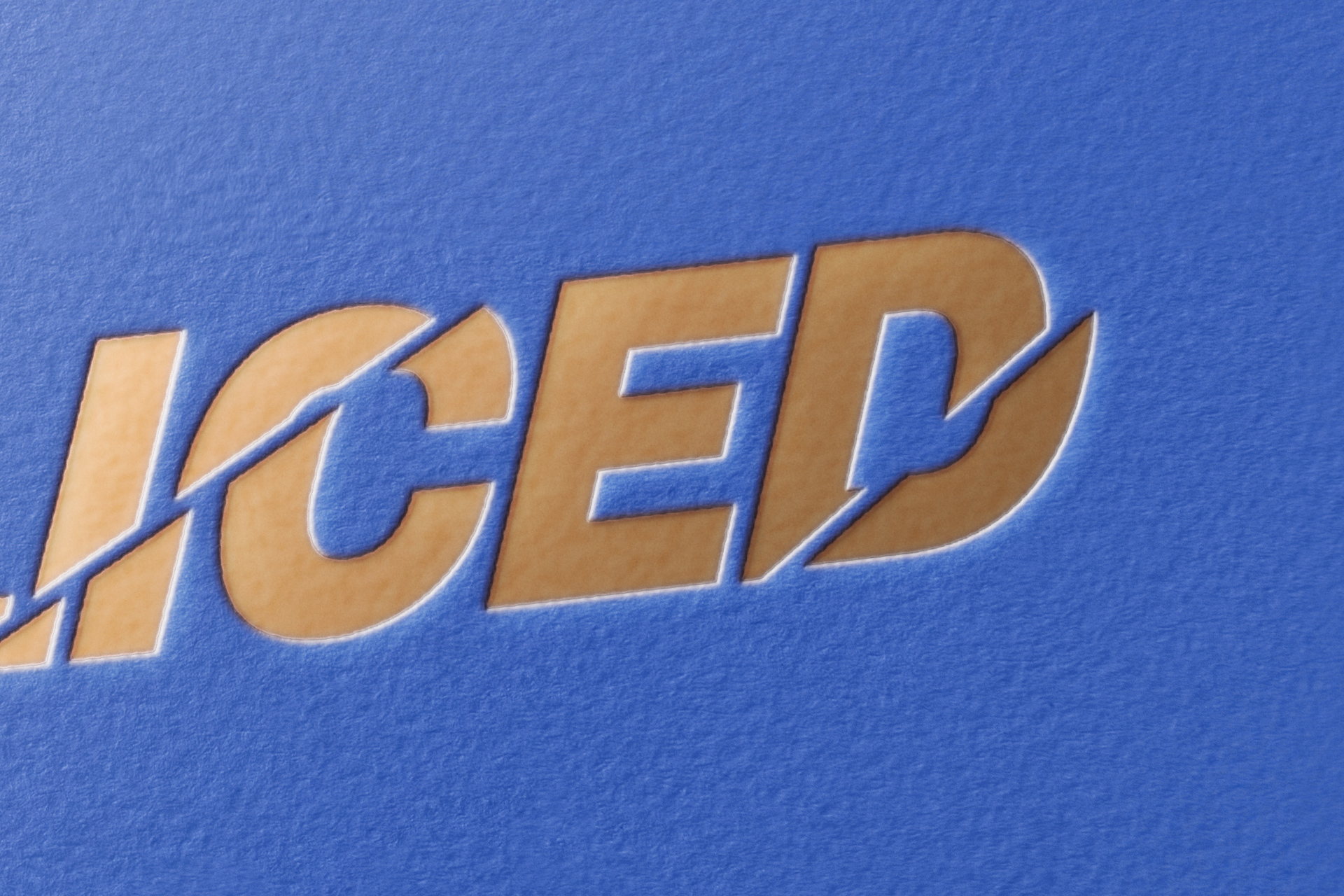 3D emboss effect mockup