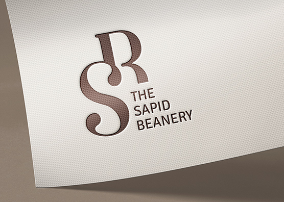 Embossed Logo Mockup on Textured Paper