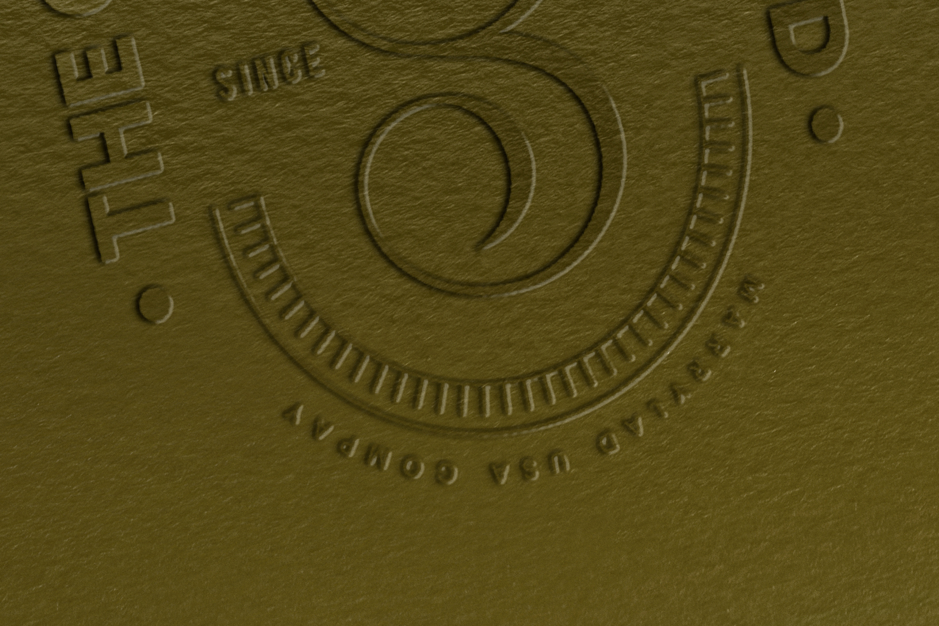debossed logo mockup