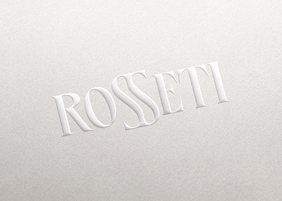White Embossed Logo Mockup on Light Paper