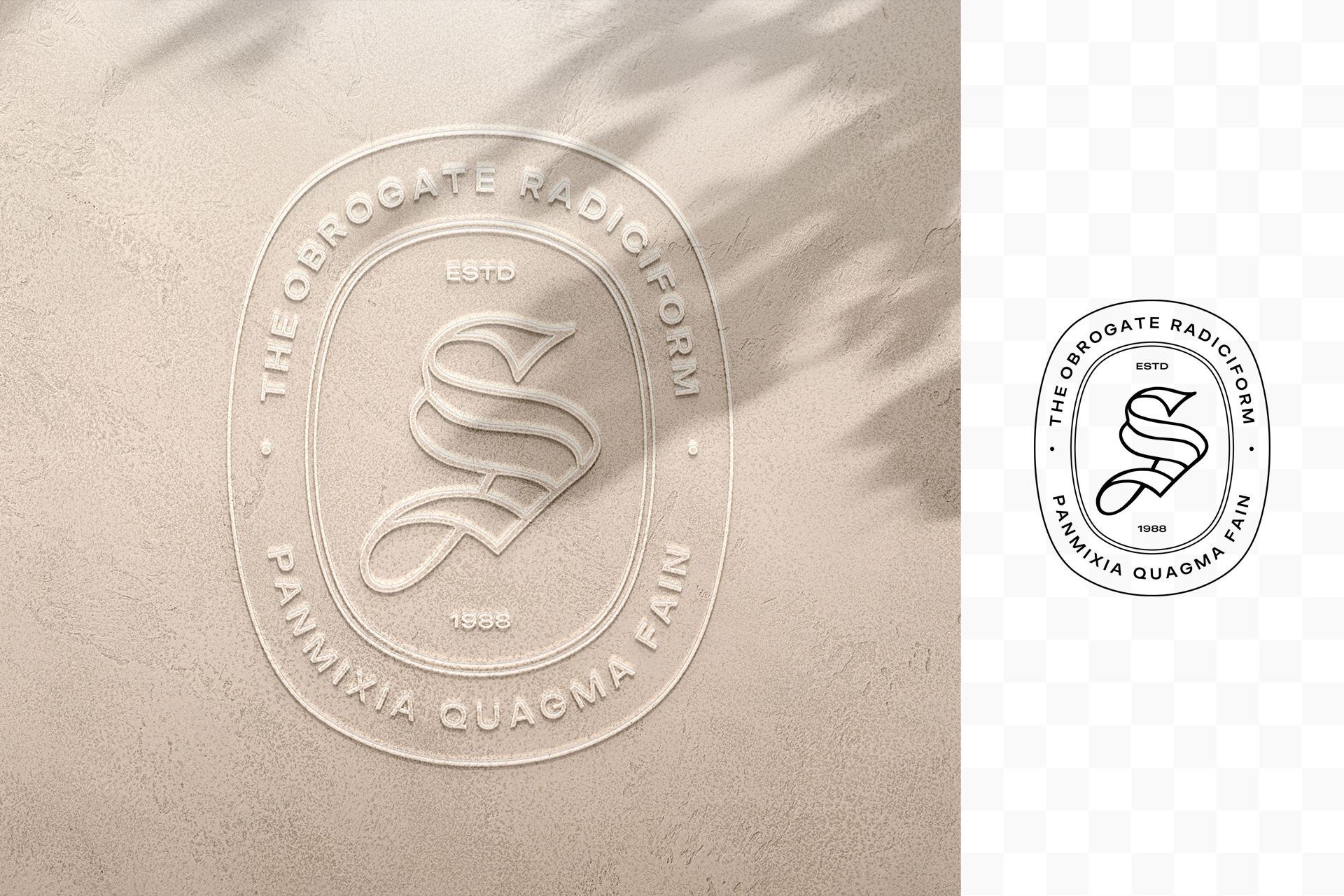 embossed logo mockup