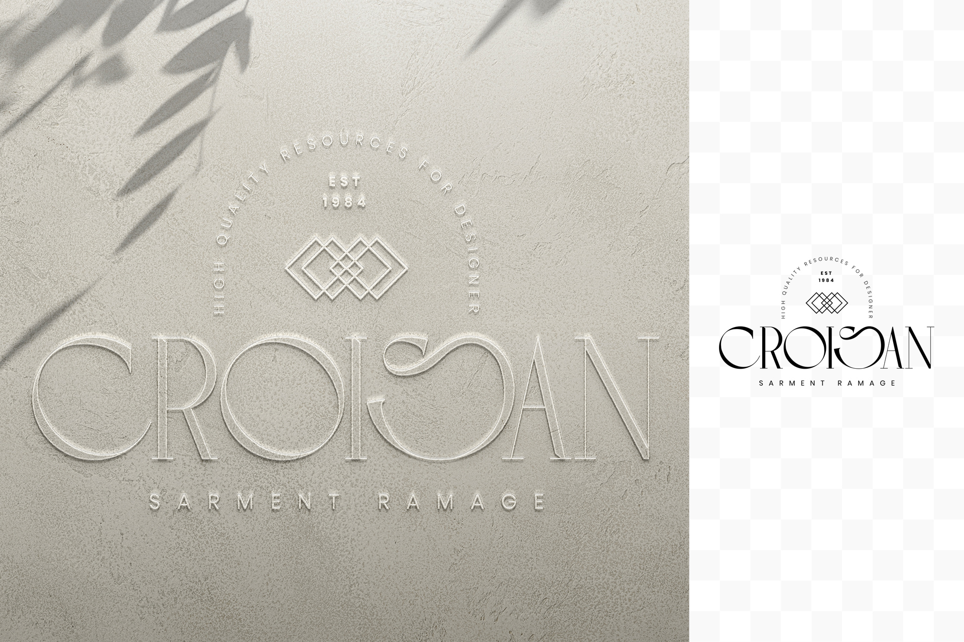 boutique logo mockup