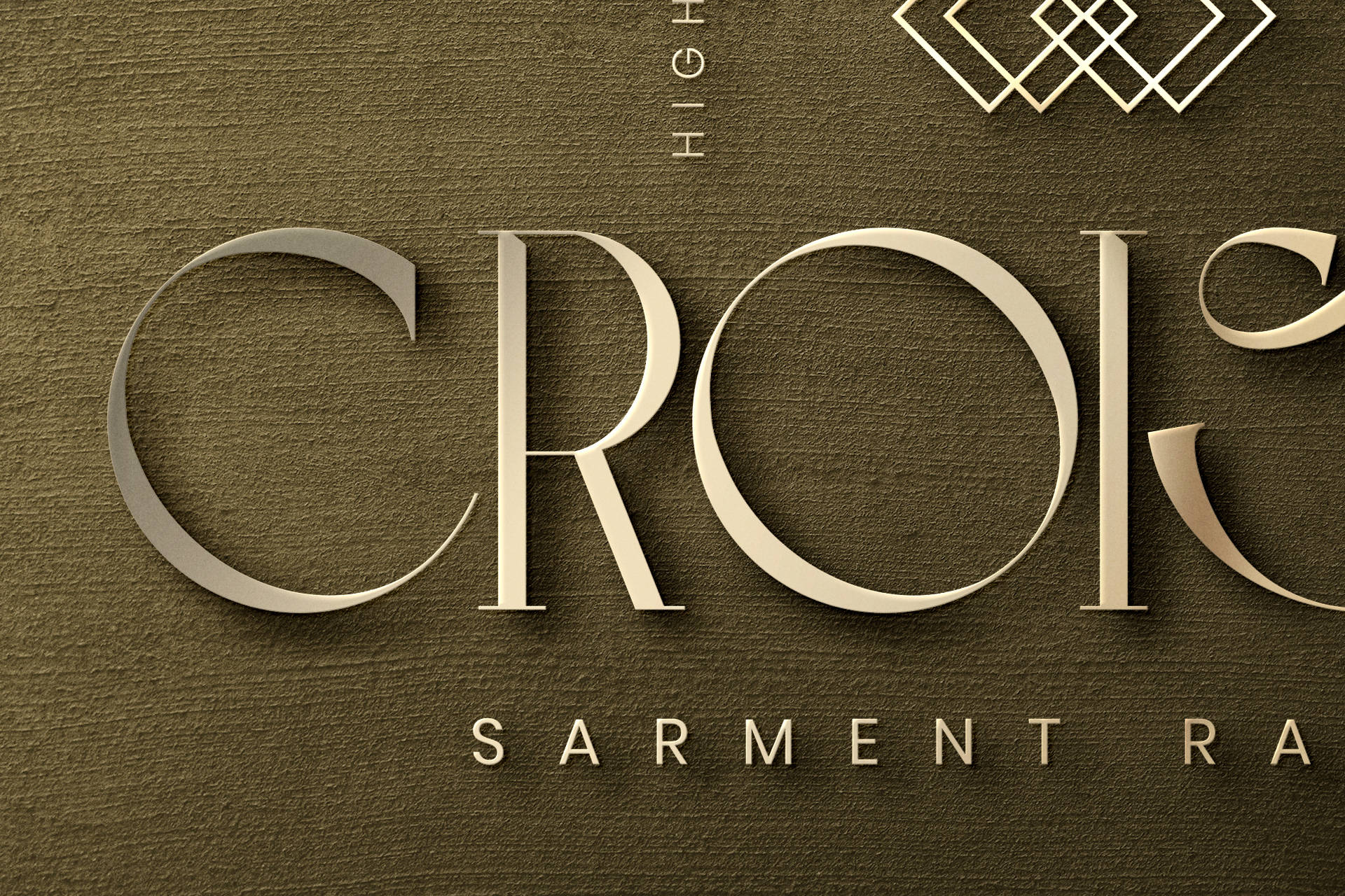 3D logo PSD Mockup