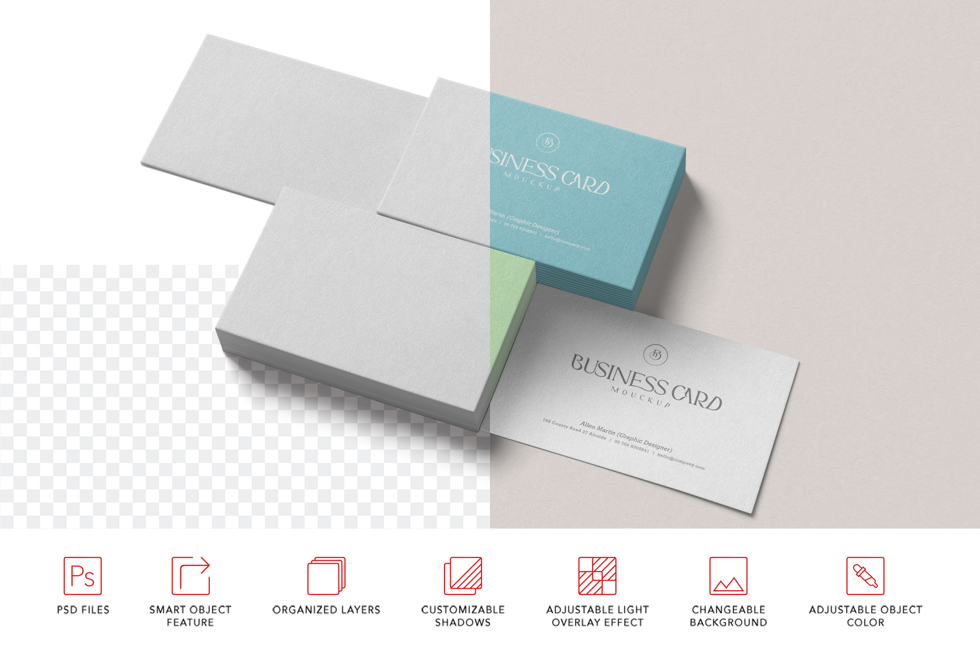 business card mockup