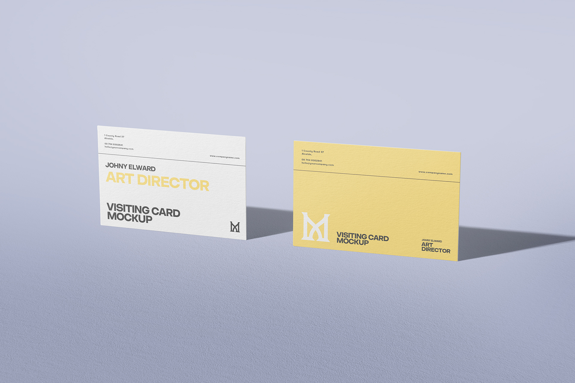 Modern Visiting Card Mockup Design