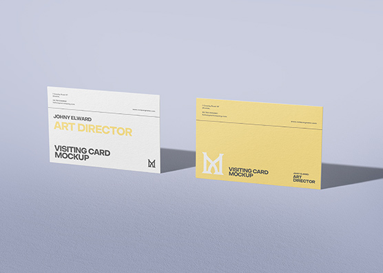 Modern Visiting Card Mockup Design