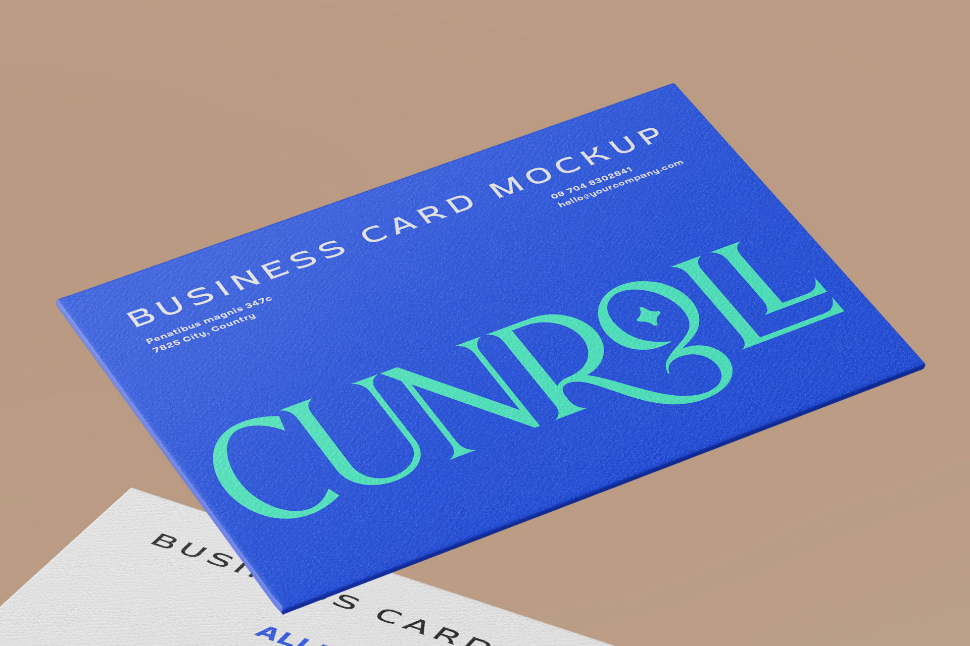 3.5x2 inch card mockup