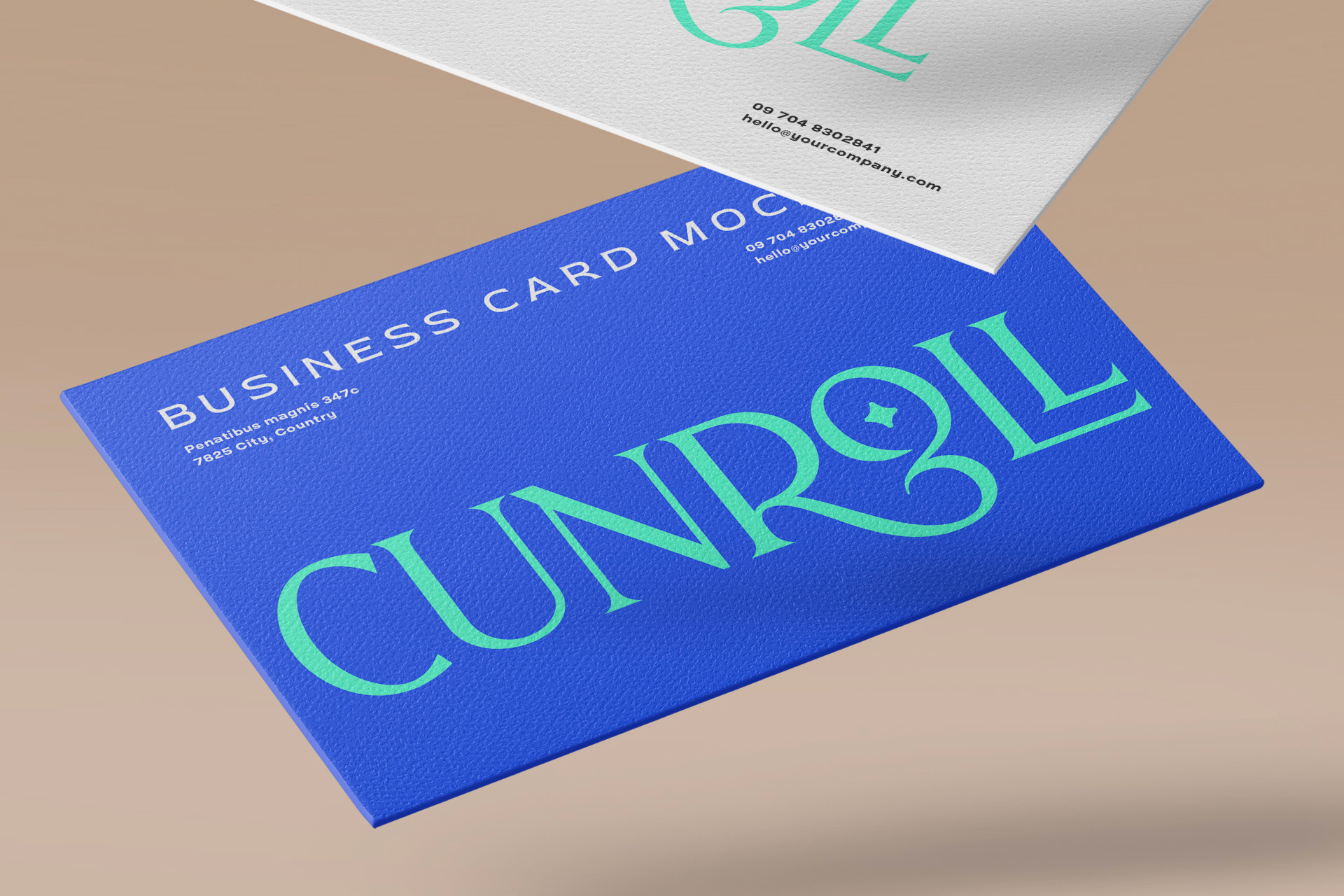 3.5x2 inch card mockup