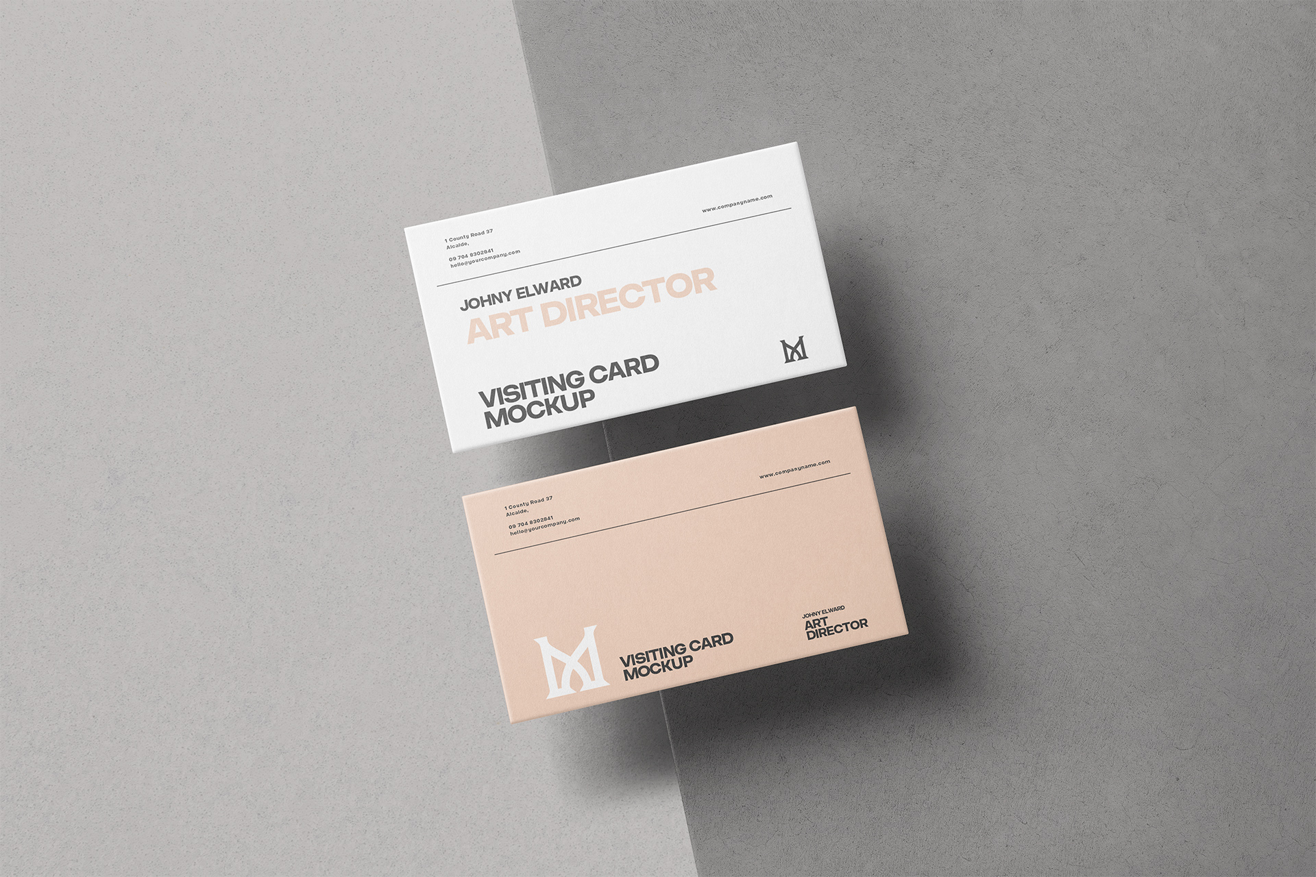 Minimalist Business Card mockup for Designers