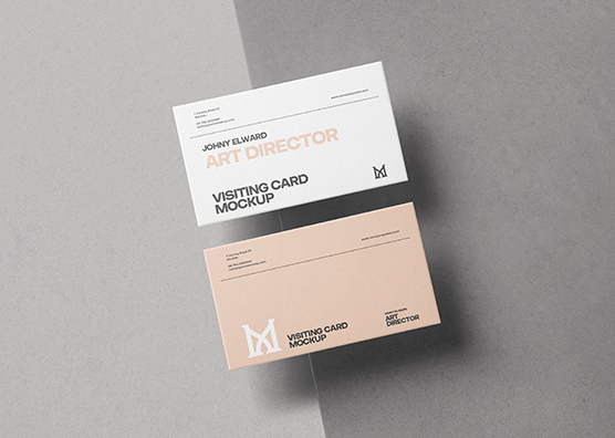 Minimalist Business Card mockup for Designers