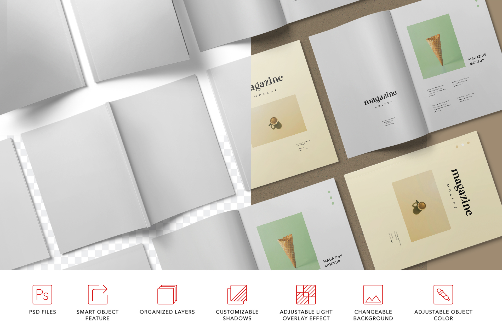 a4 booklet mockup