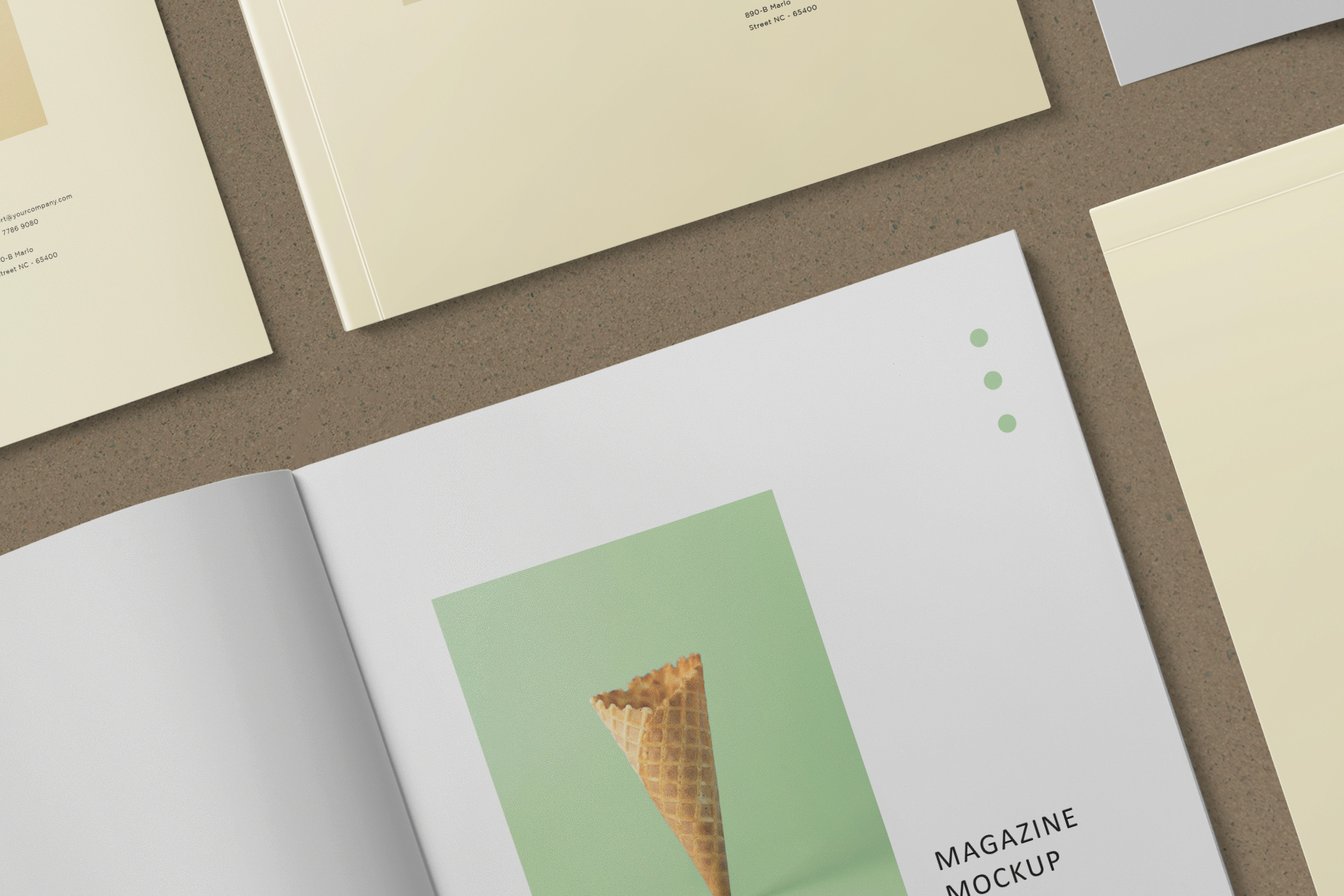 a4 booklet mockup