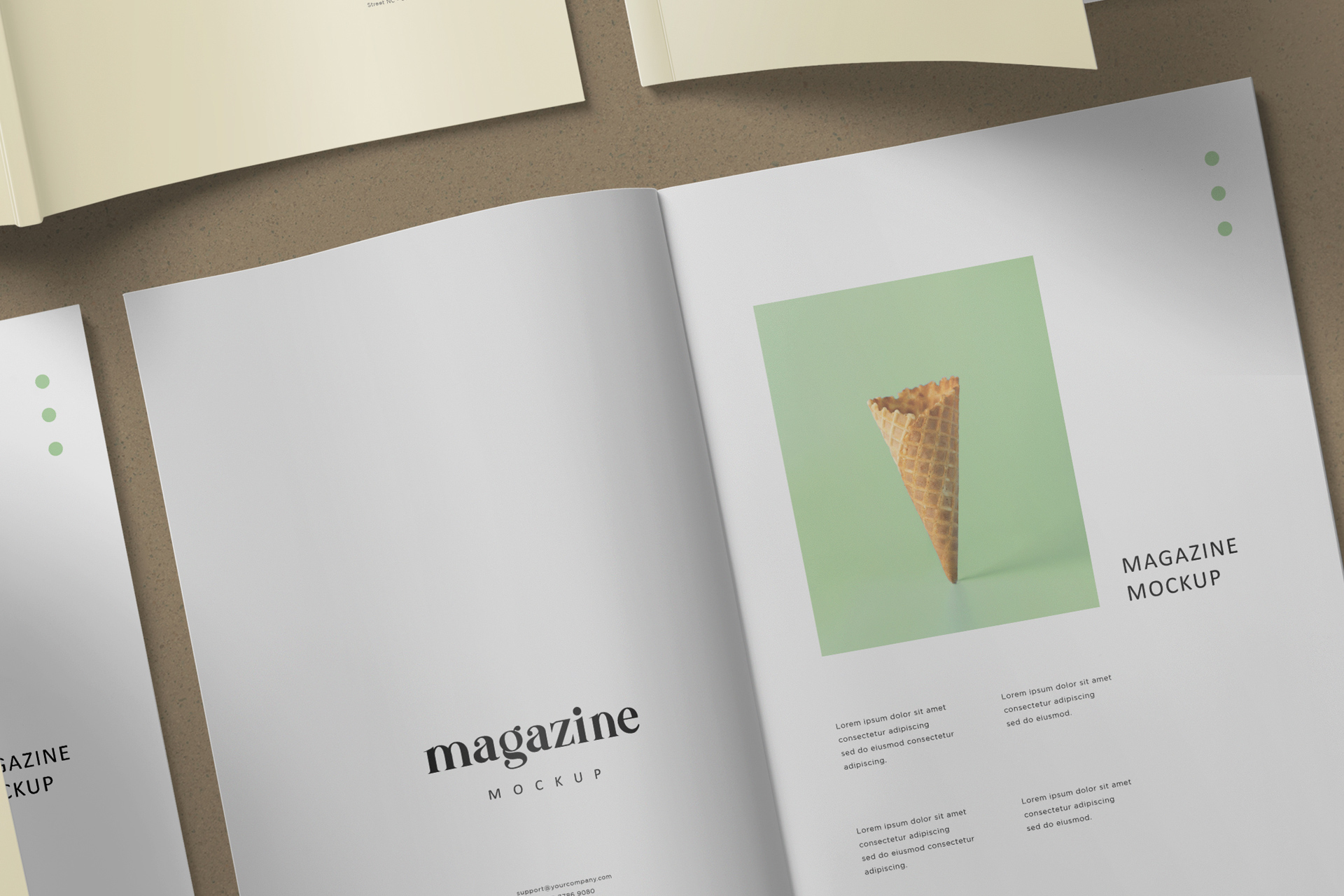 A4 magazine PSD