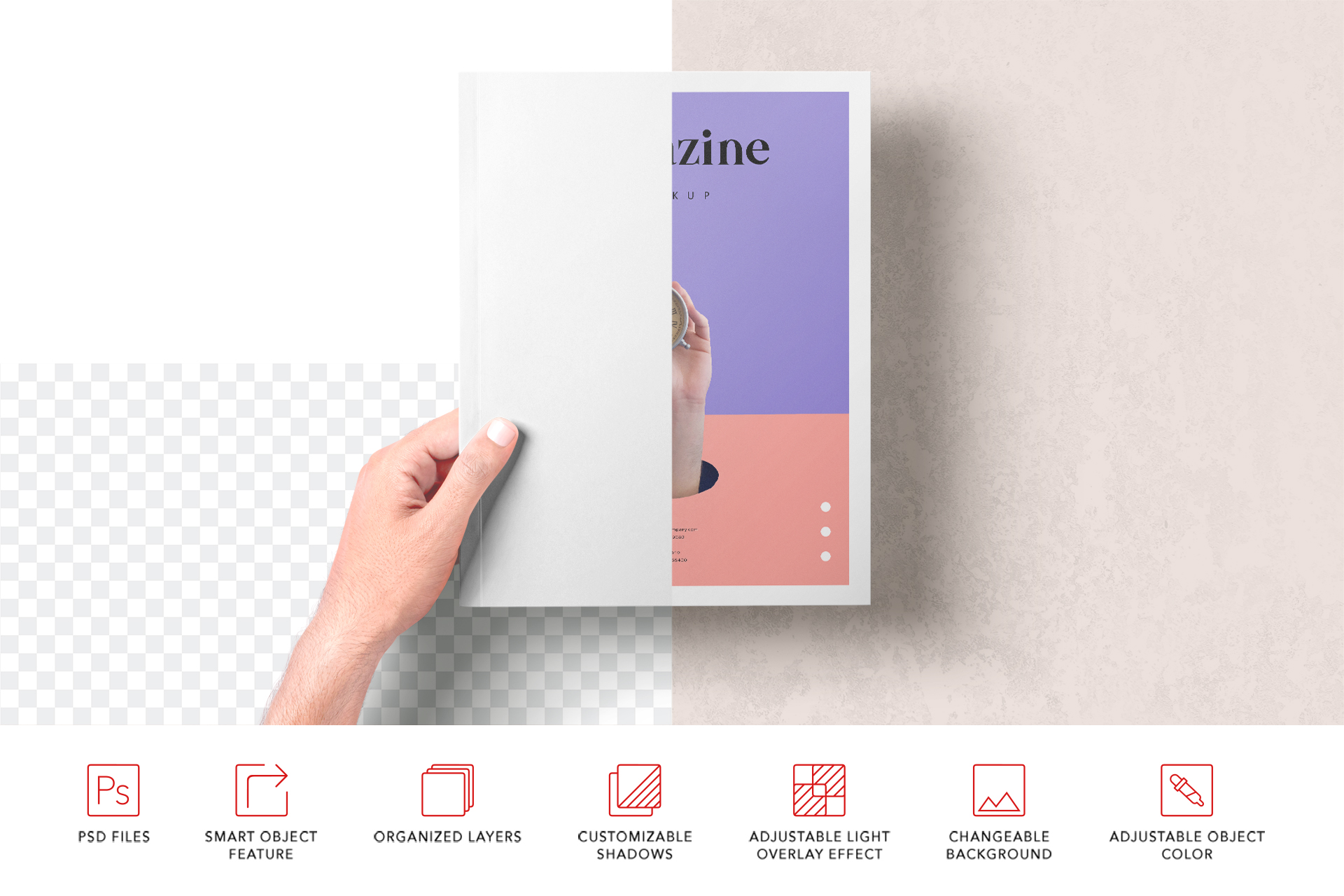 A4 magazine mockup
