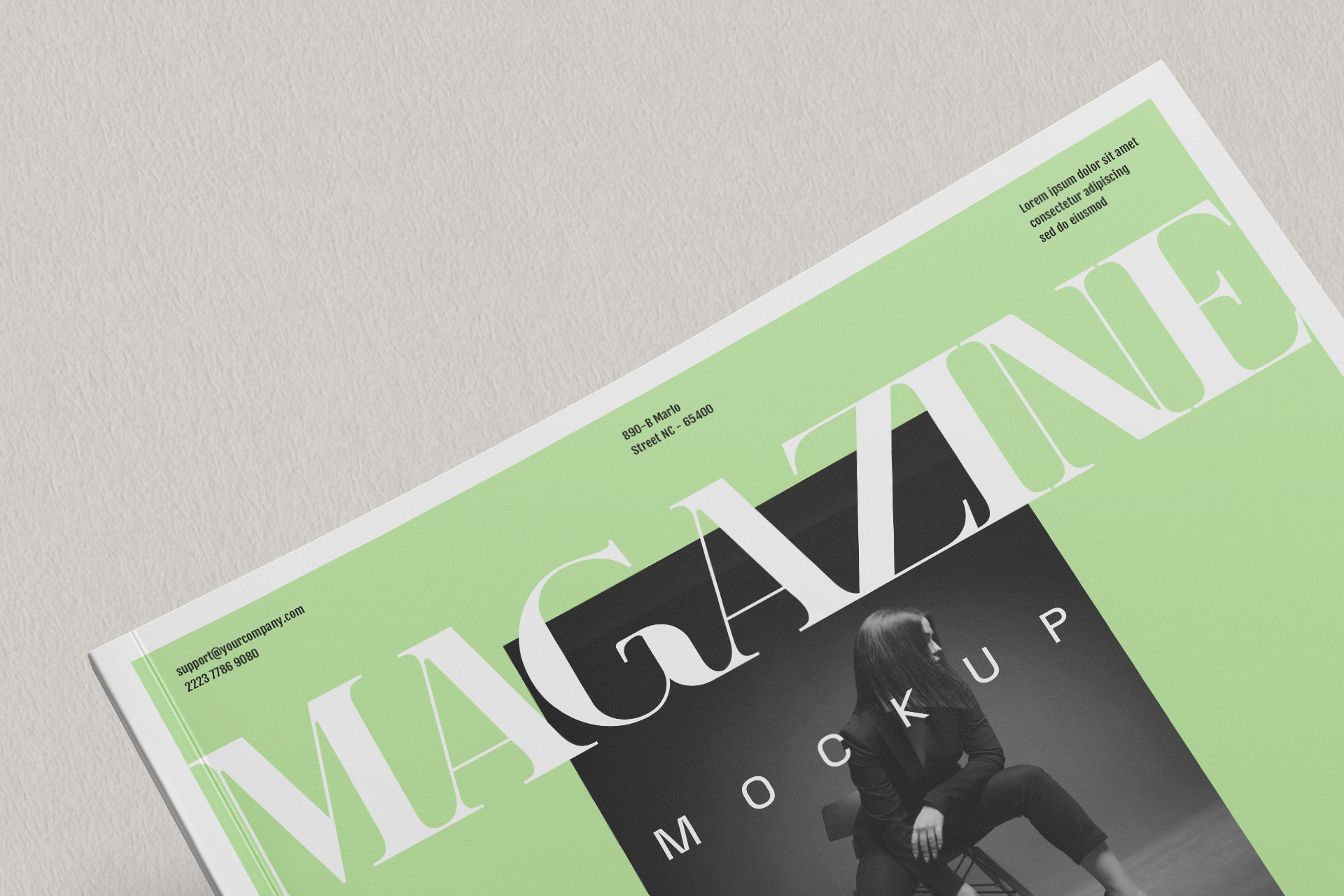 A4 magazine template