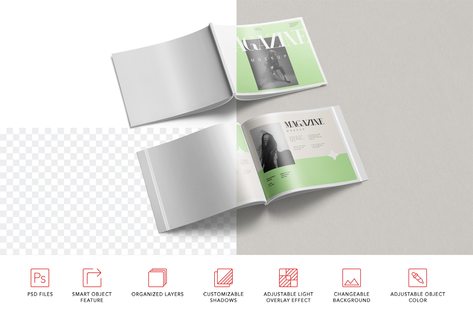creative zine mockup