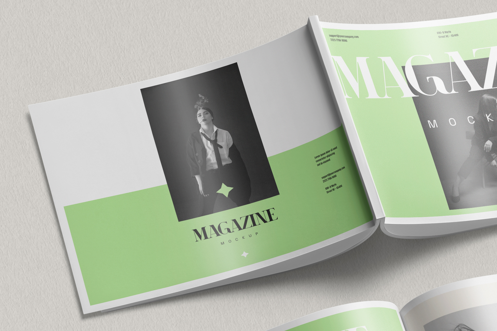 creative zine mockup