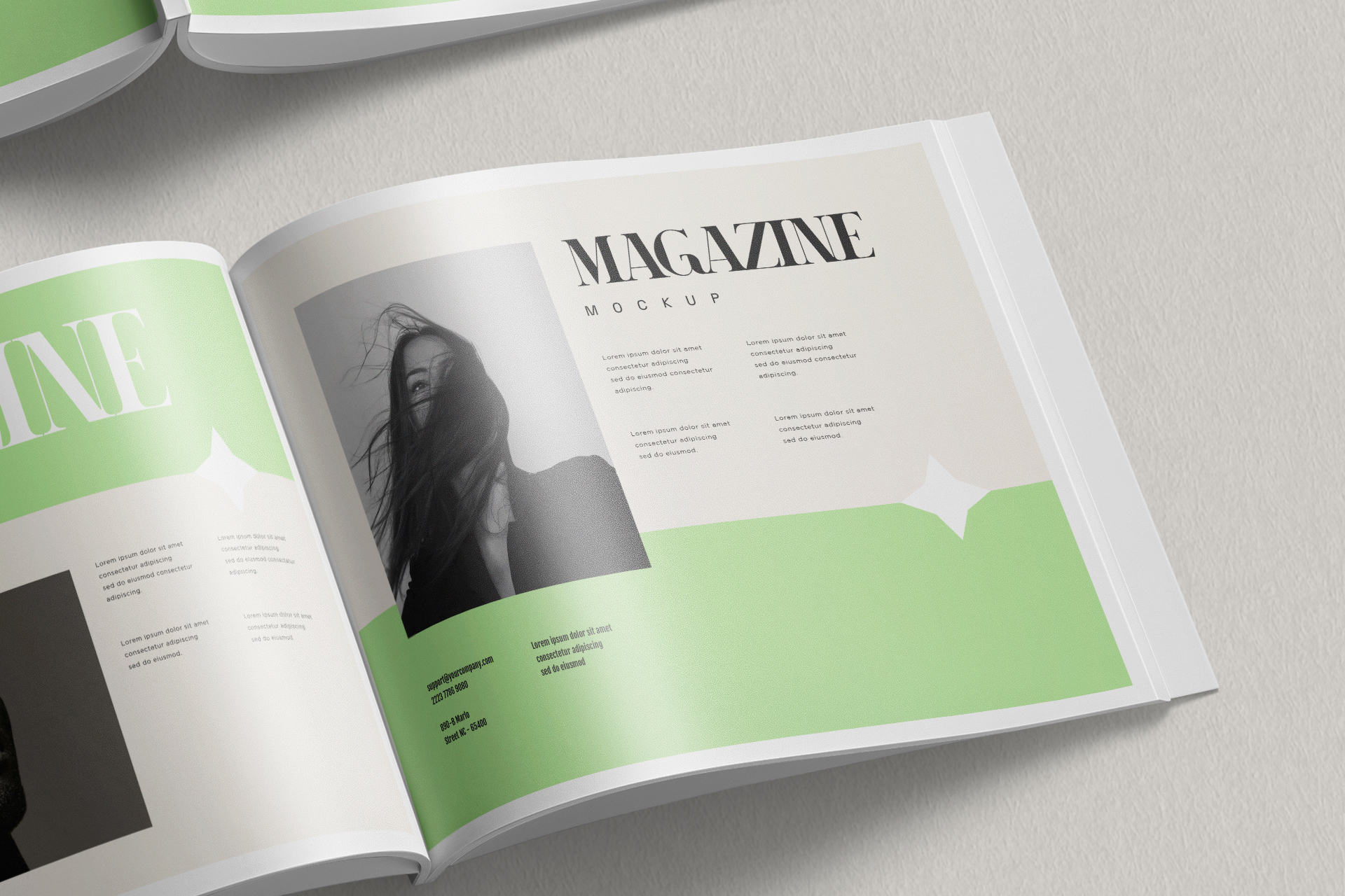 creative zine mockup