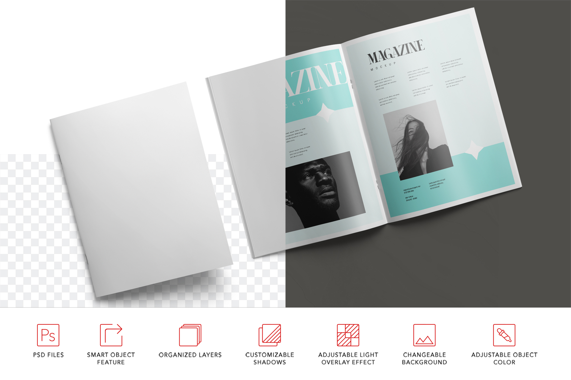 A4 magazine mockup