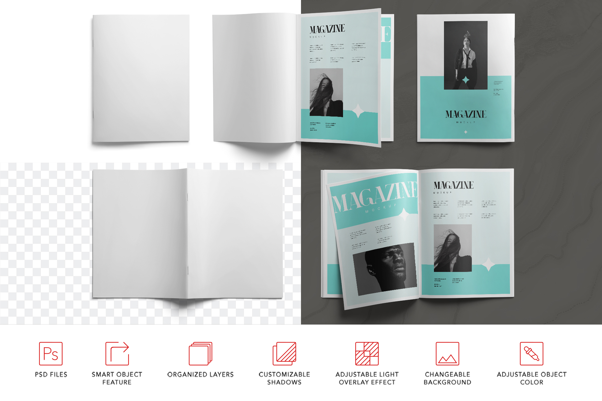 editable smart object mockup