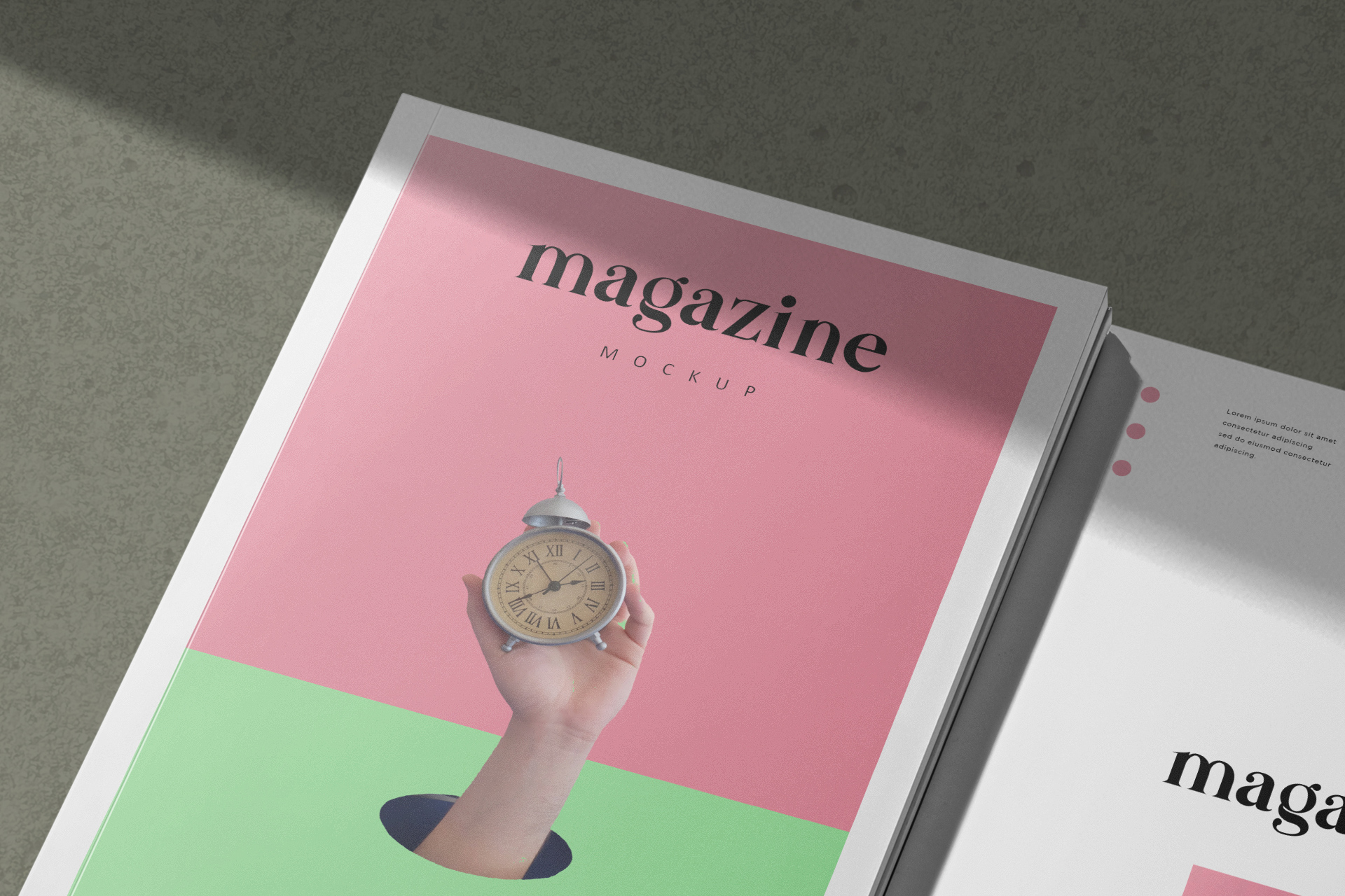 A4 magazine cover