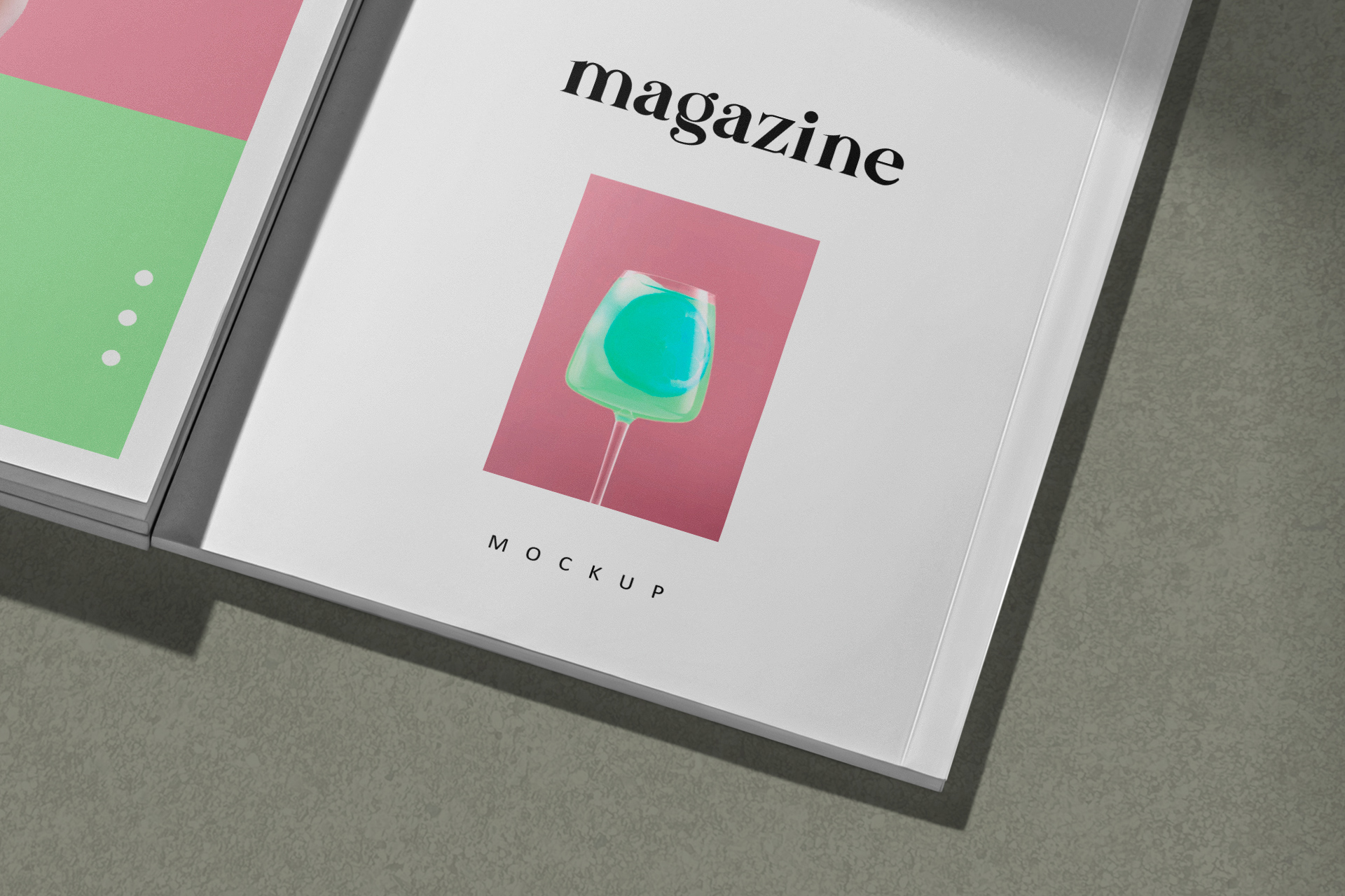 A4 magazine cover