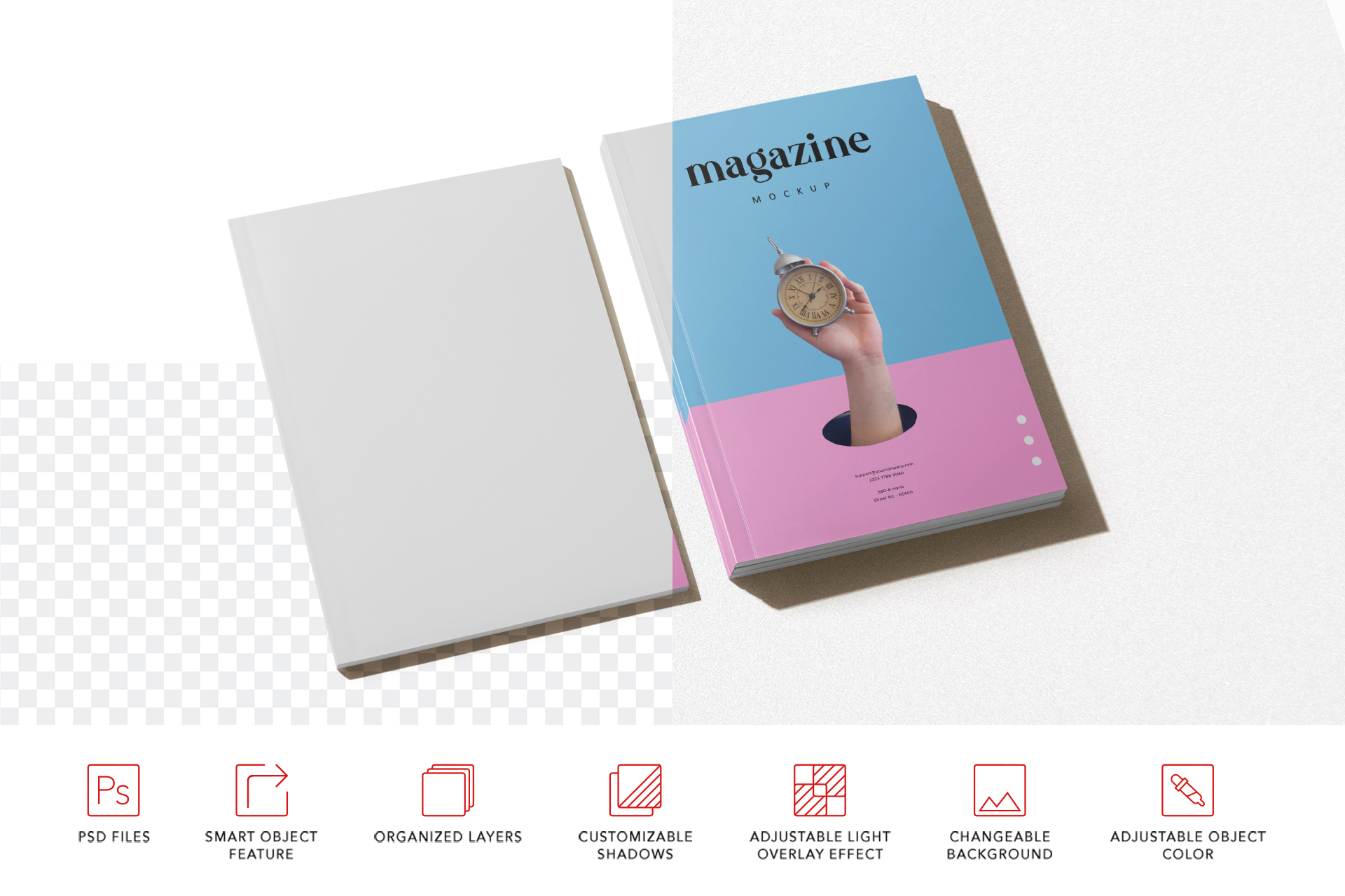 A4 magazine PSD