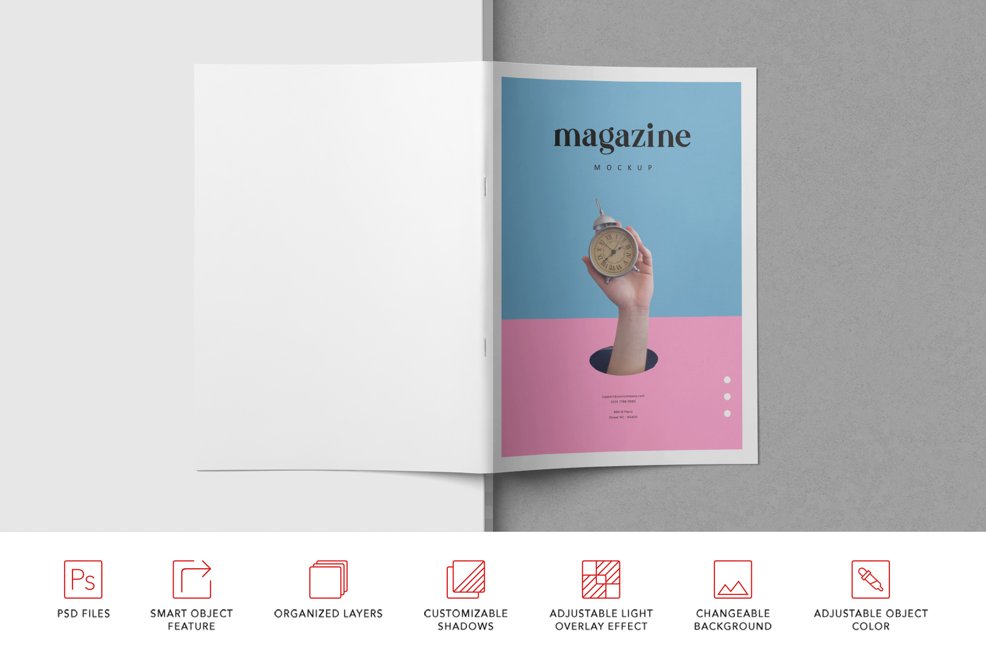 A4 magazine mockup