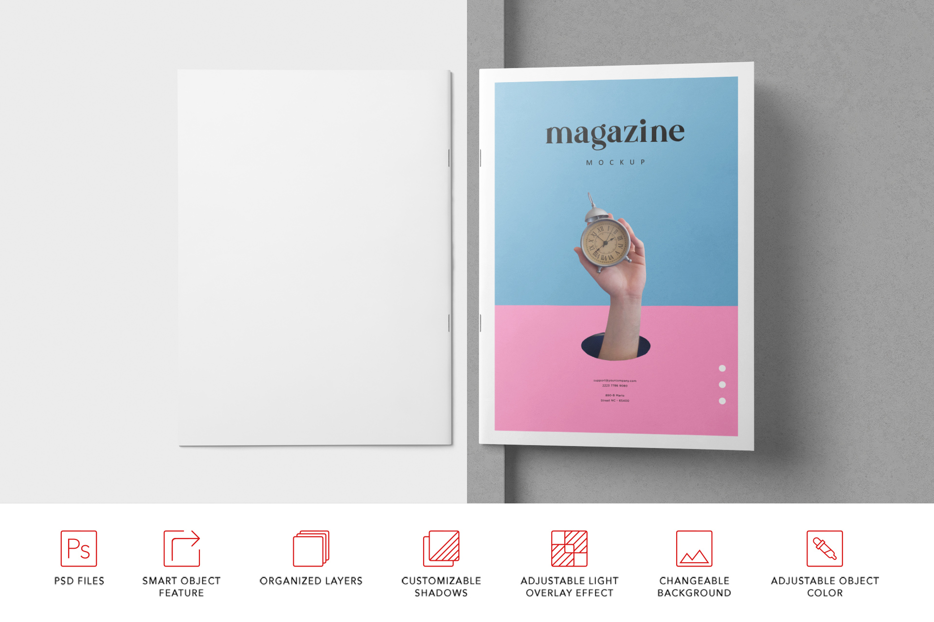 a4 booklet mockup