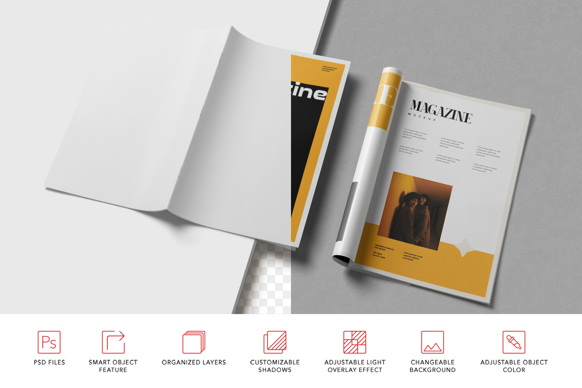 high-res print mockup