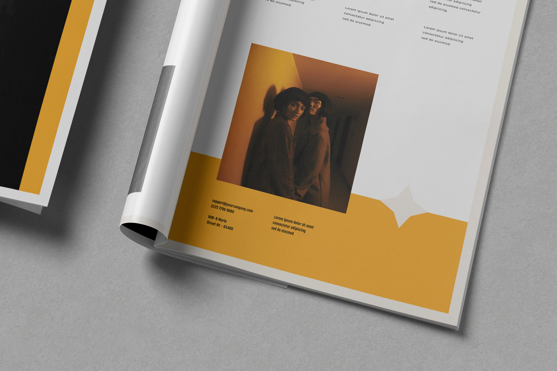 high-res print mockup