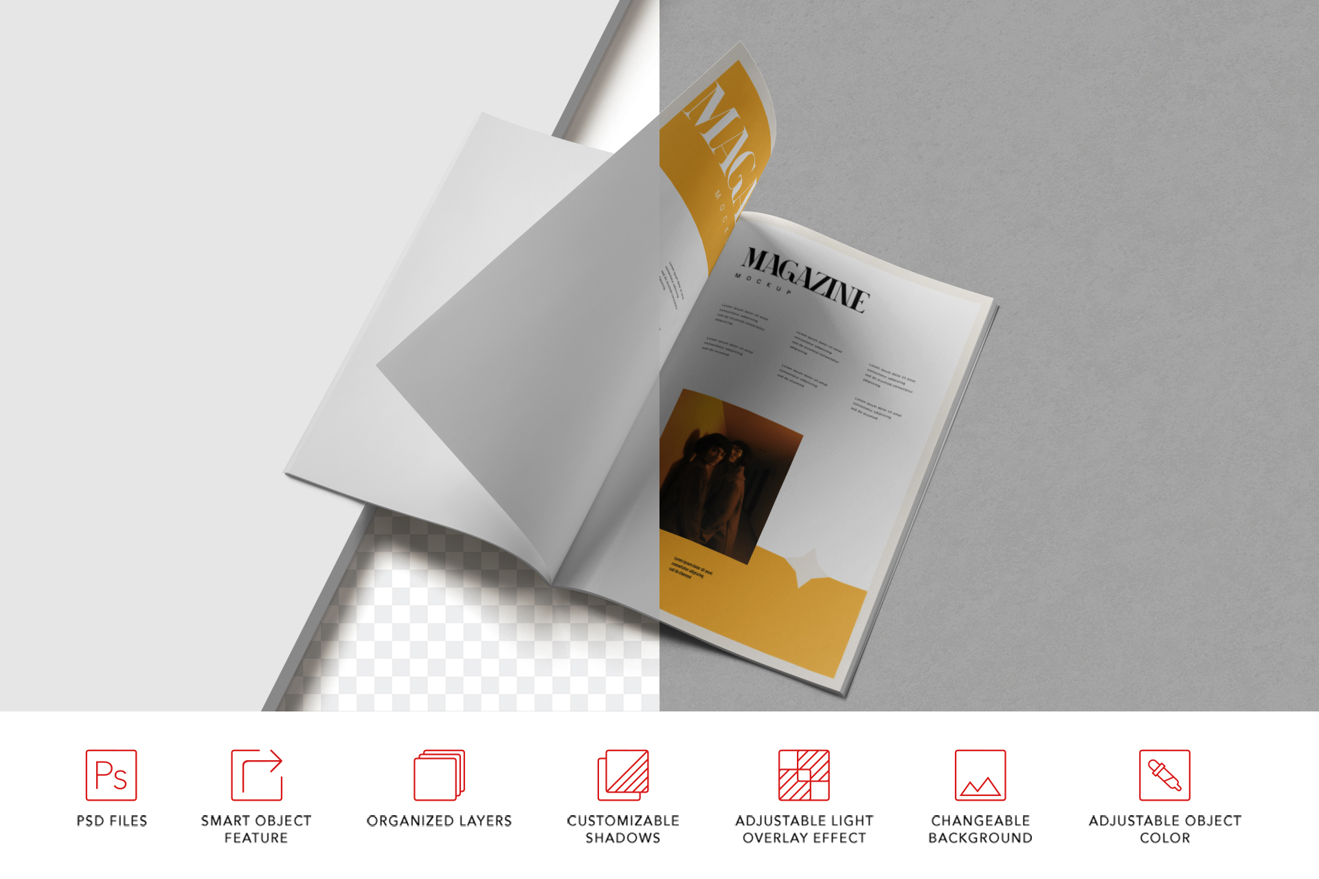 editorial magazine mockup