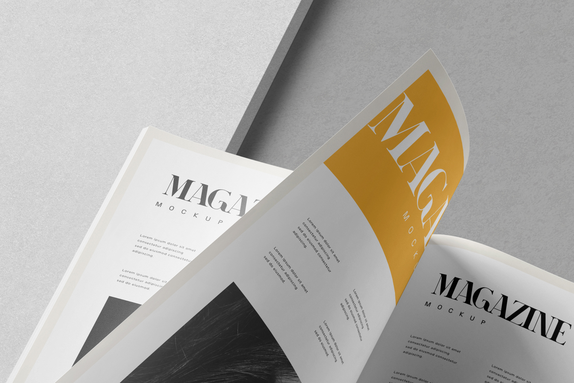 editorial magazine mockup