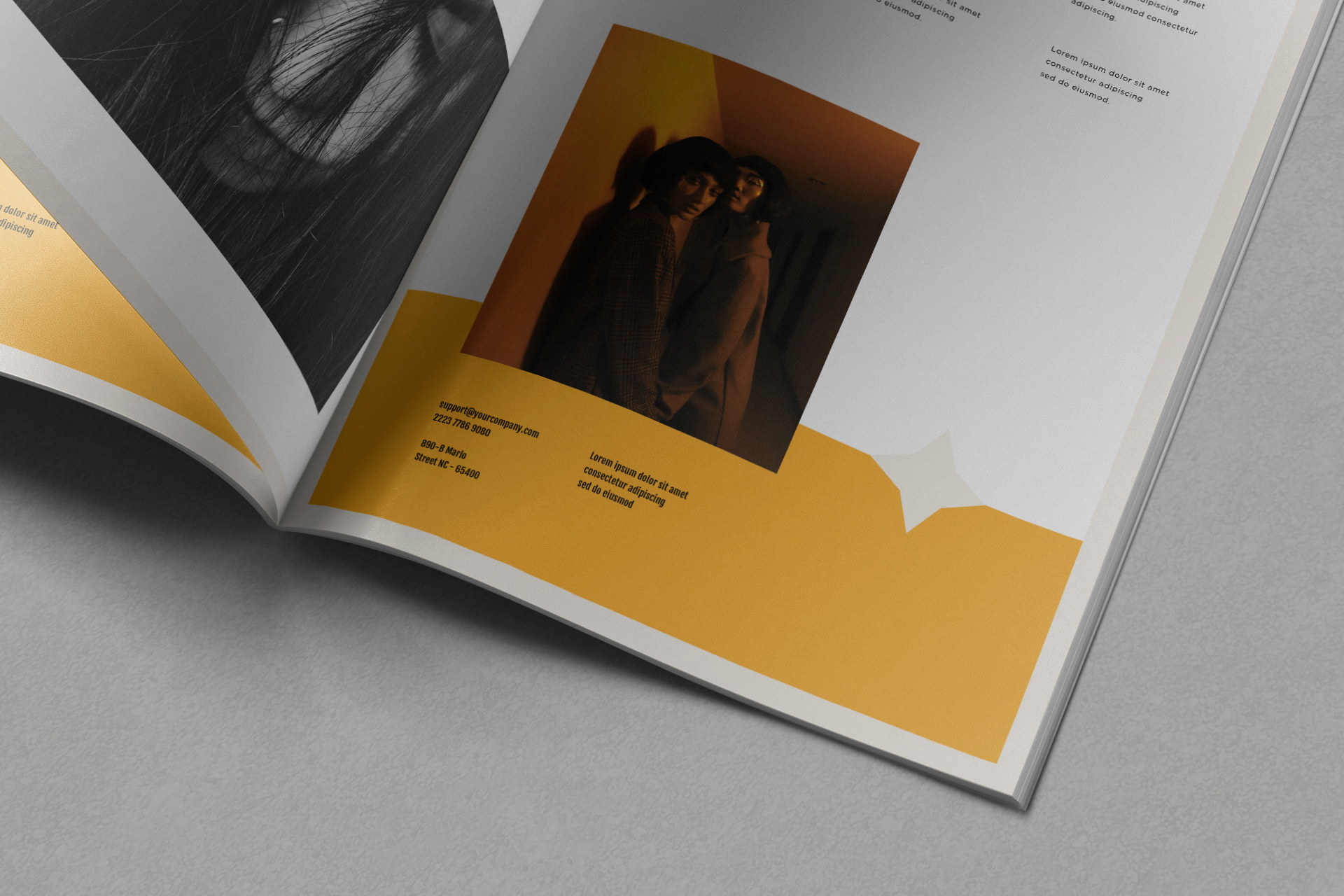 editorial magazine mockup