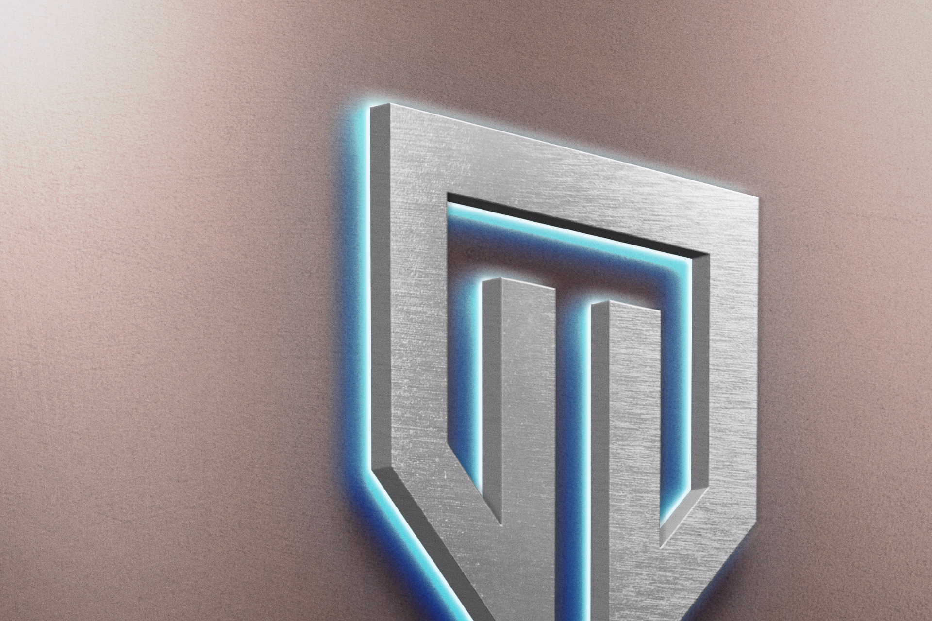 3D logo mockup