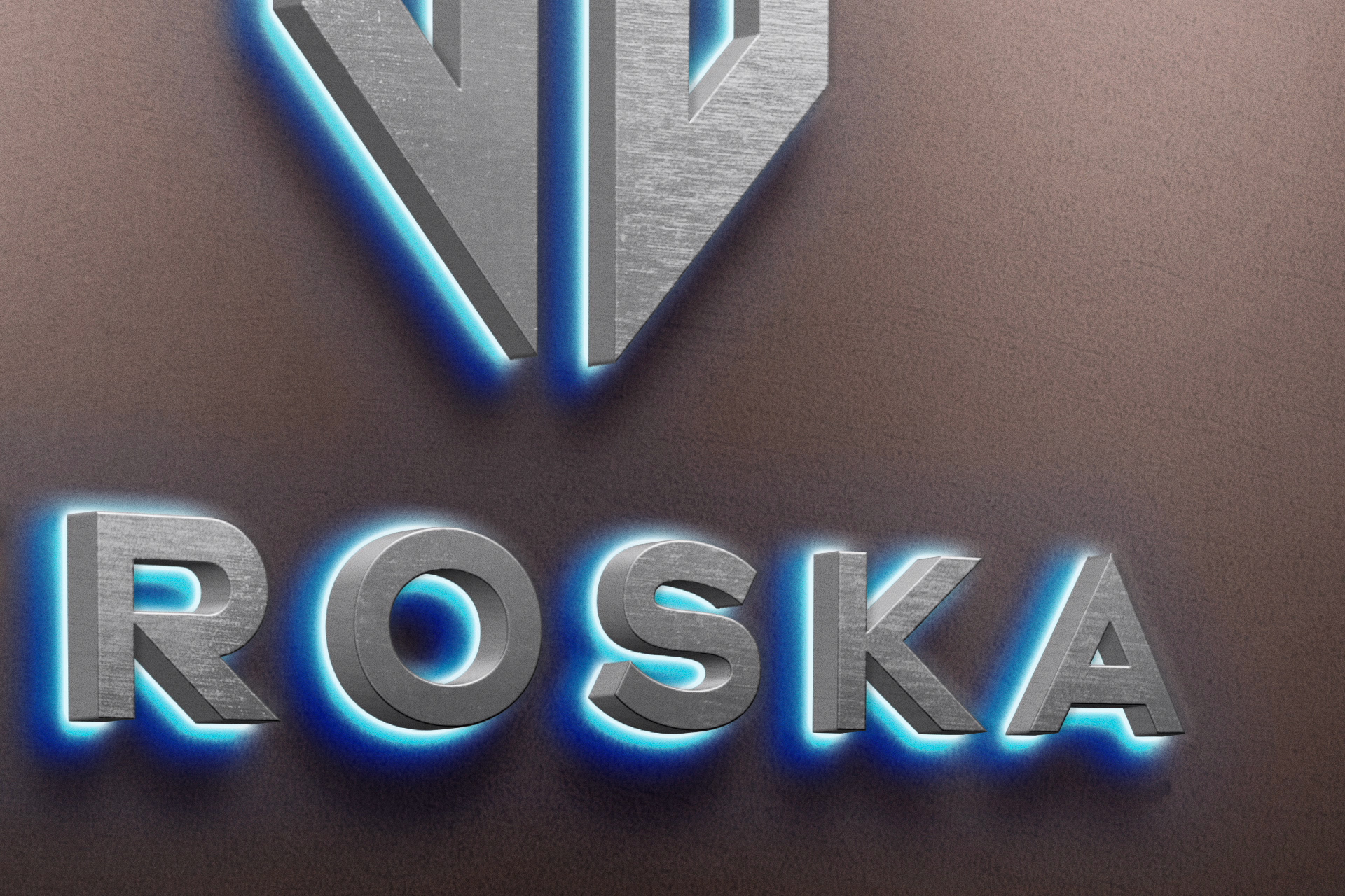 3D logo mockup
