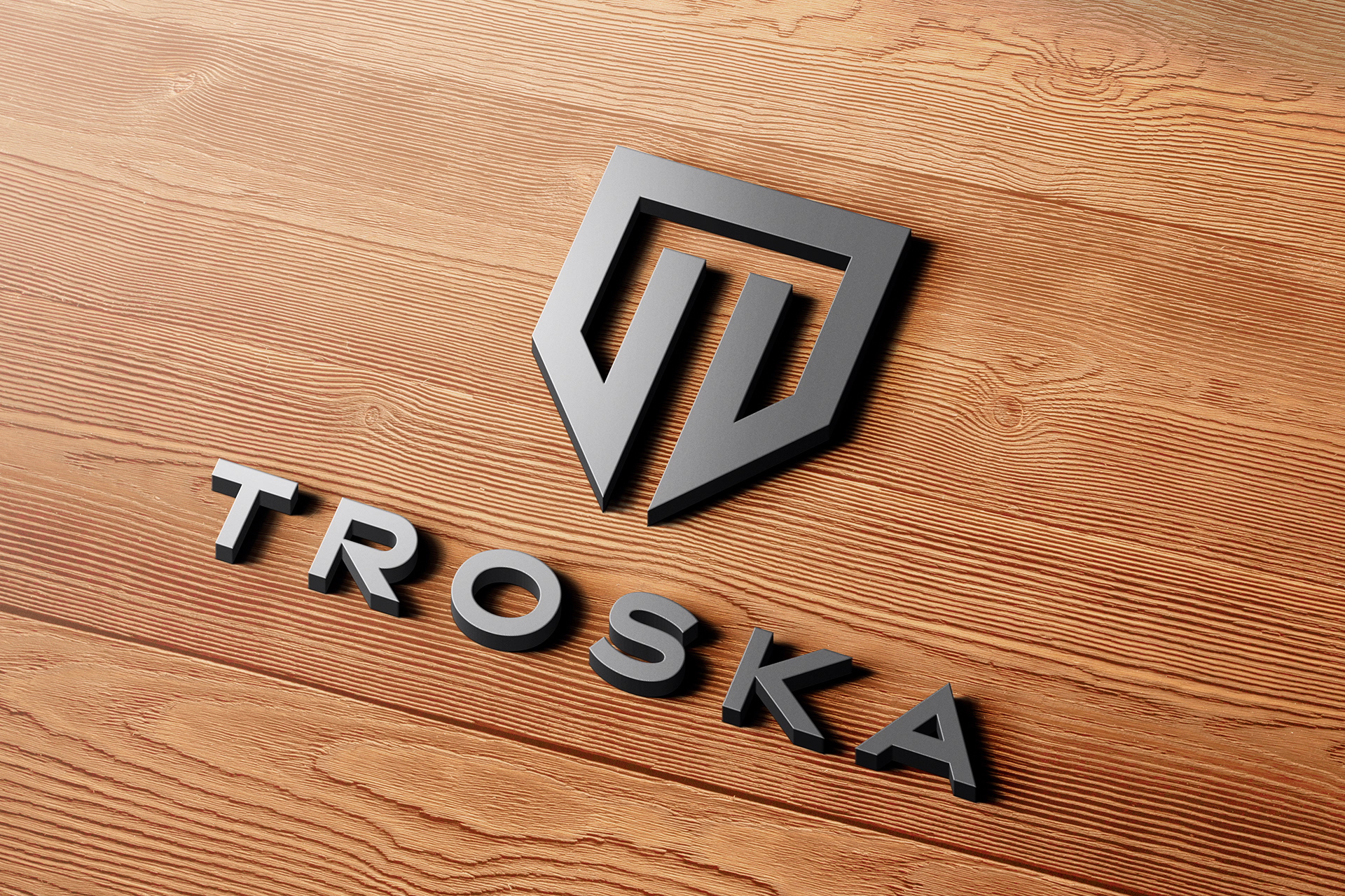 3D logo mockup
