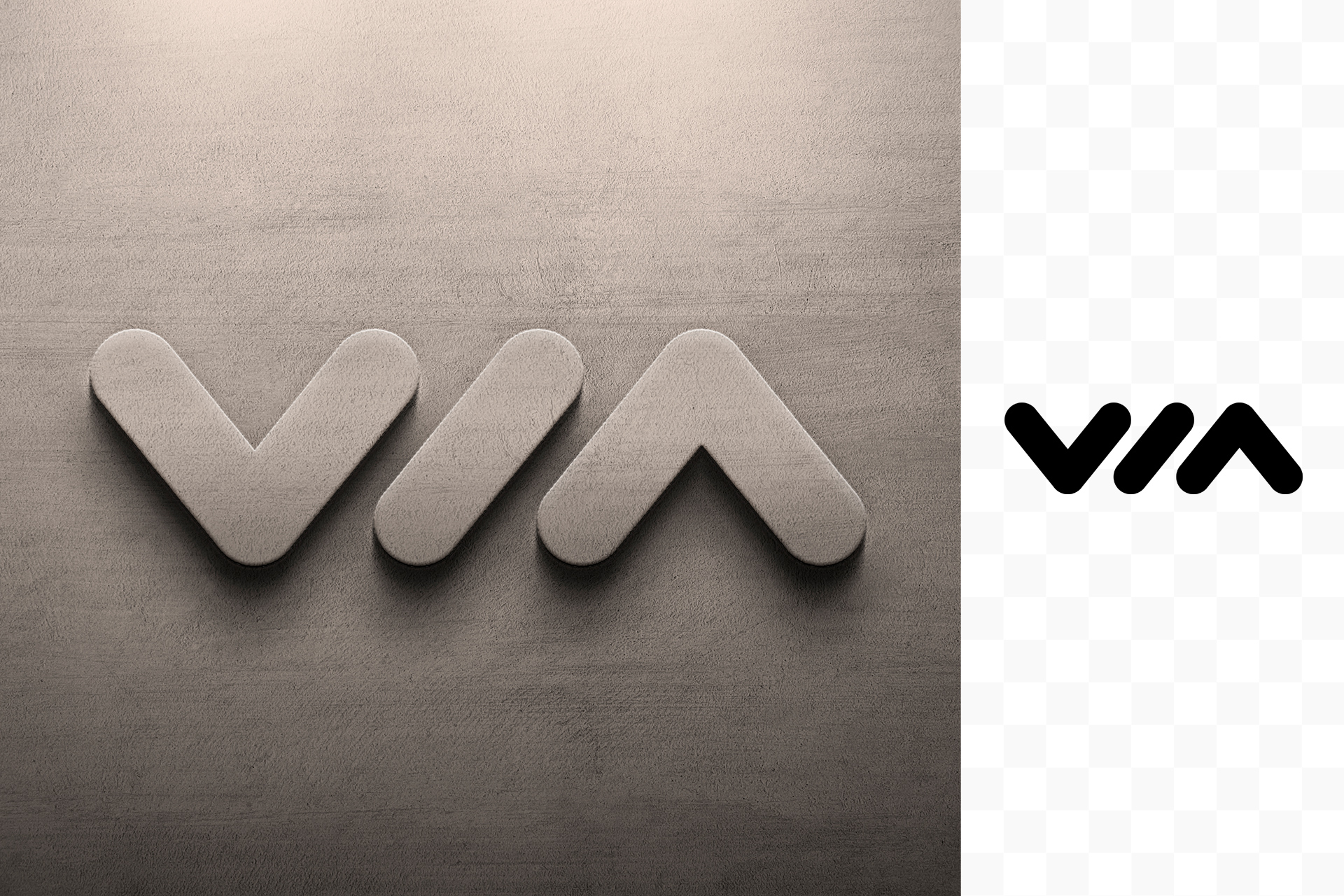 3D logo mockup