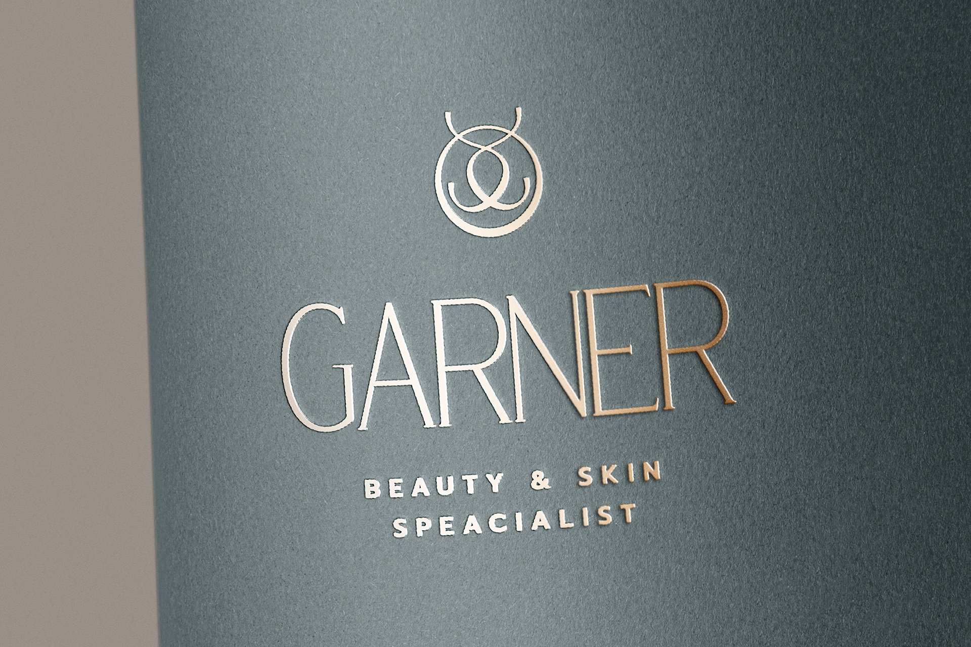 Foil Logo Mockup for Beauty & Skincare Branding