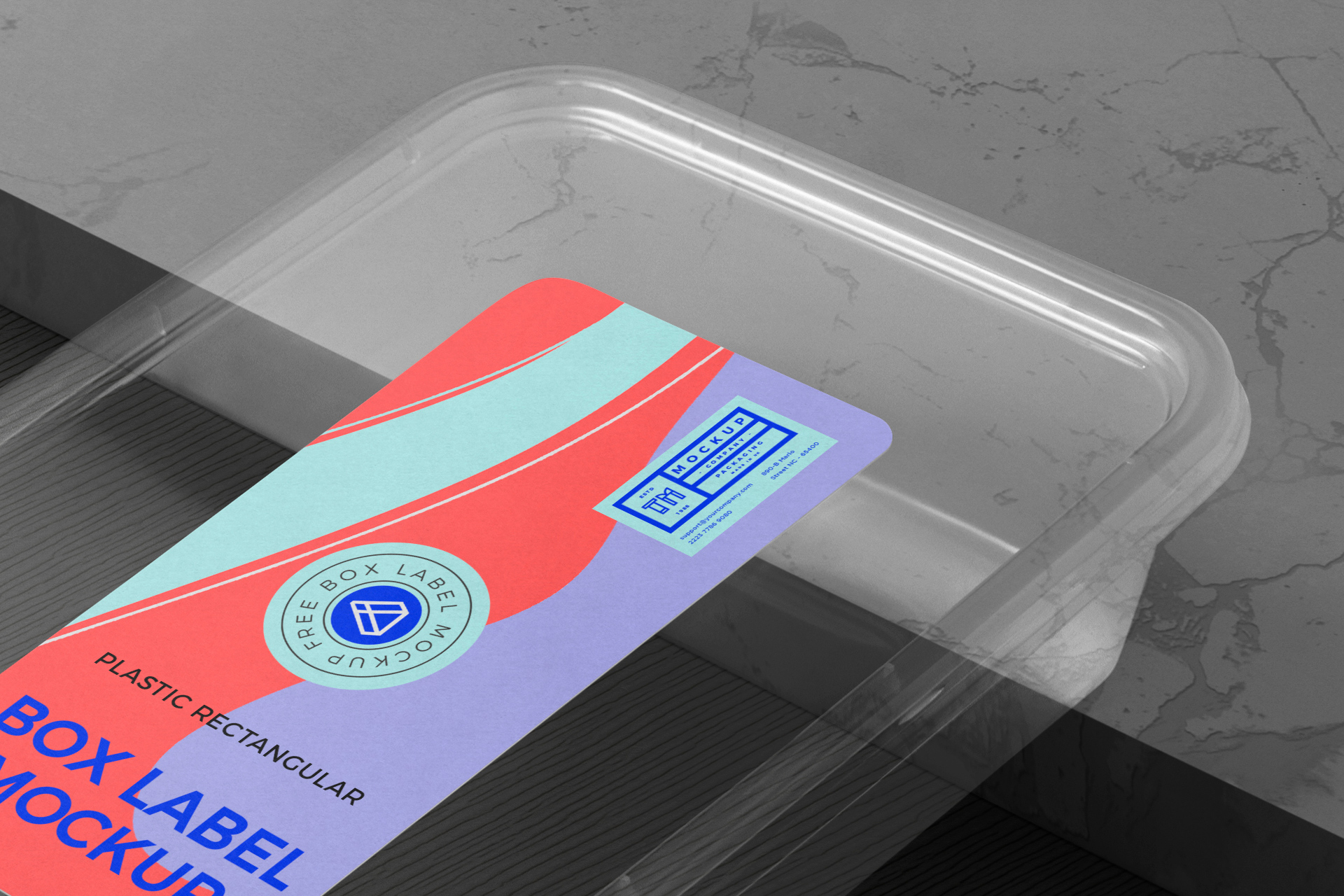 custom box label design