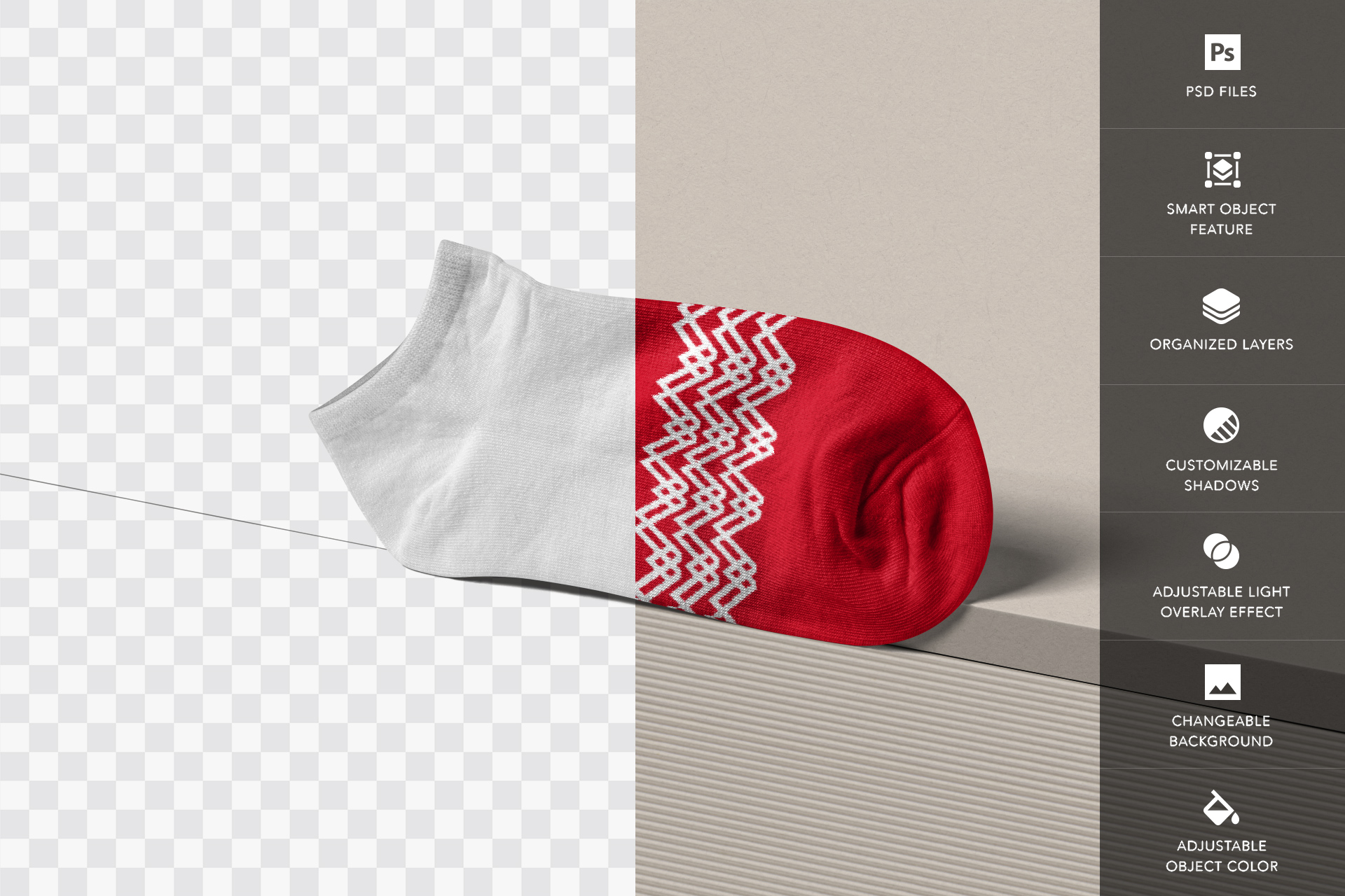 ankle socks mockup