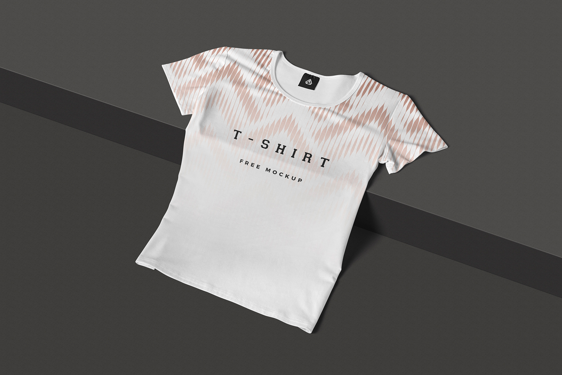 Free Women’s T-Shirt Mockup with Realistic Fabric