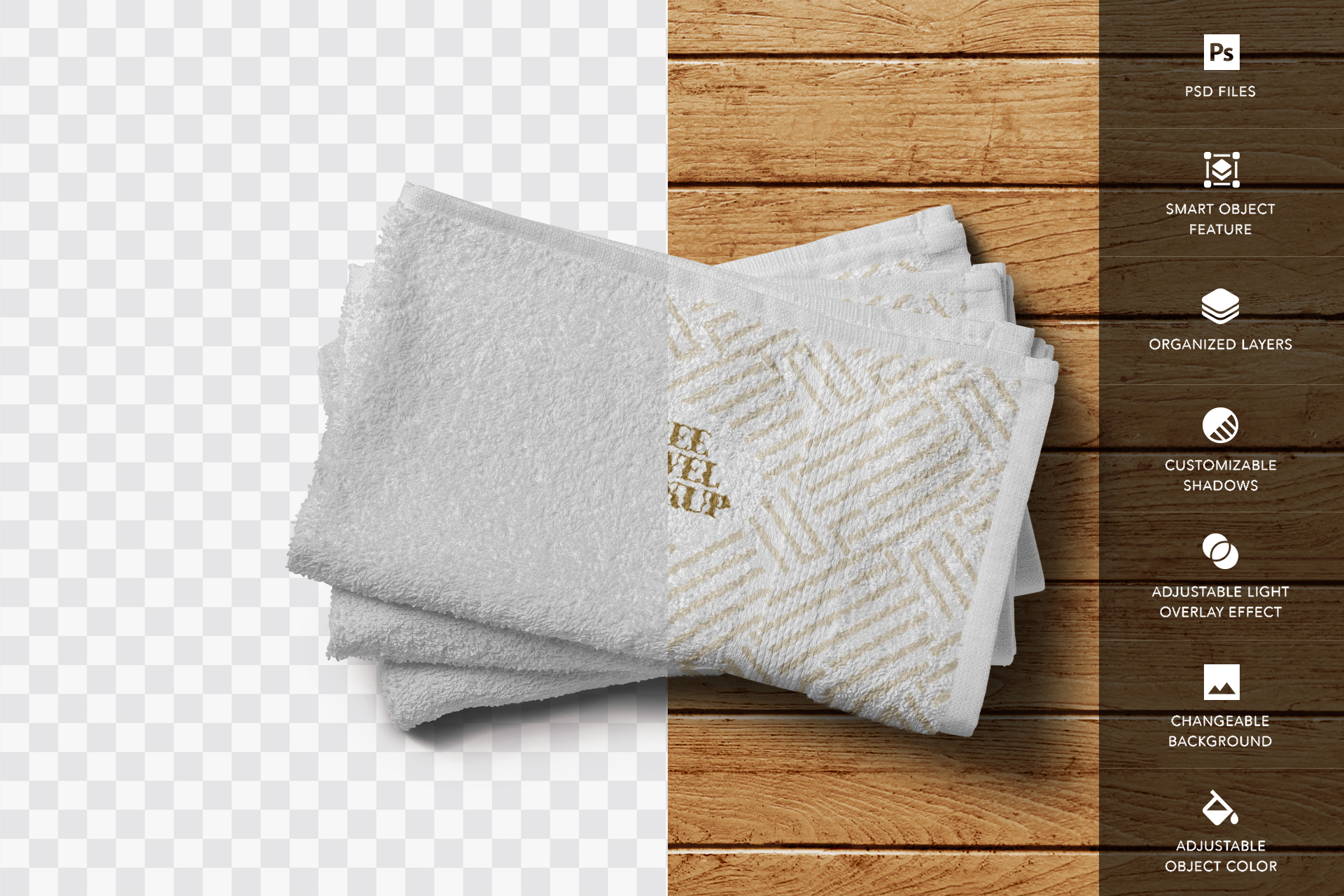 free towel mockup